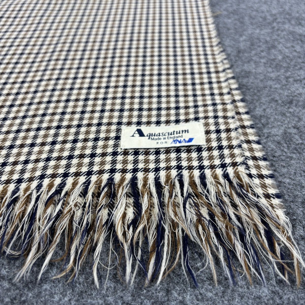 Aquascutum × Vintage Aquascutum Scarf # D794 # Muffler # Neckwear Size ONE SIZE - 8 Thumbnail