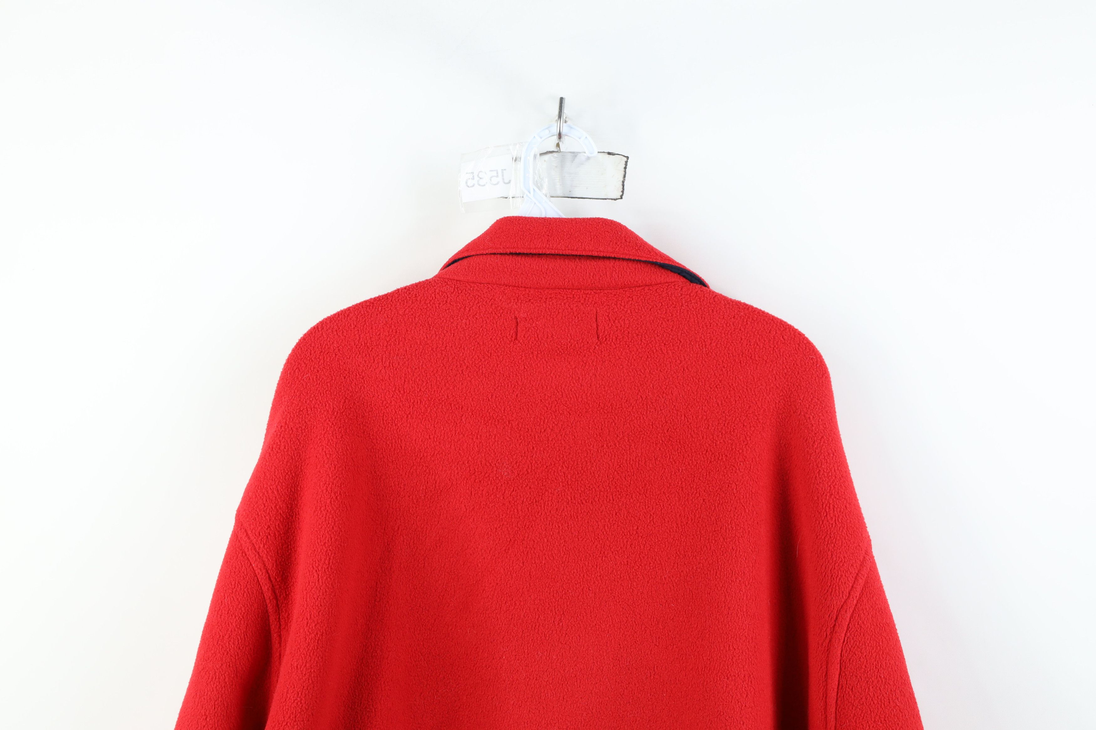 Ralph Lauren Vintage 90s Ralph Lauren Fleece Full Zip Bomber Jacket Red Size US XL / EU 56 / 4 - 13 Thumbnail