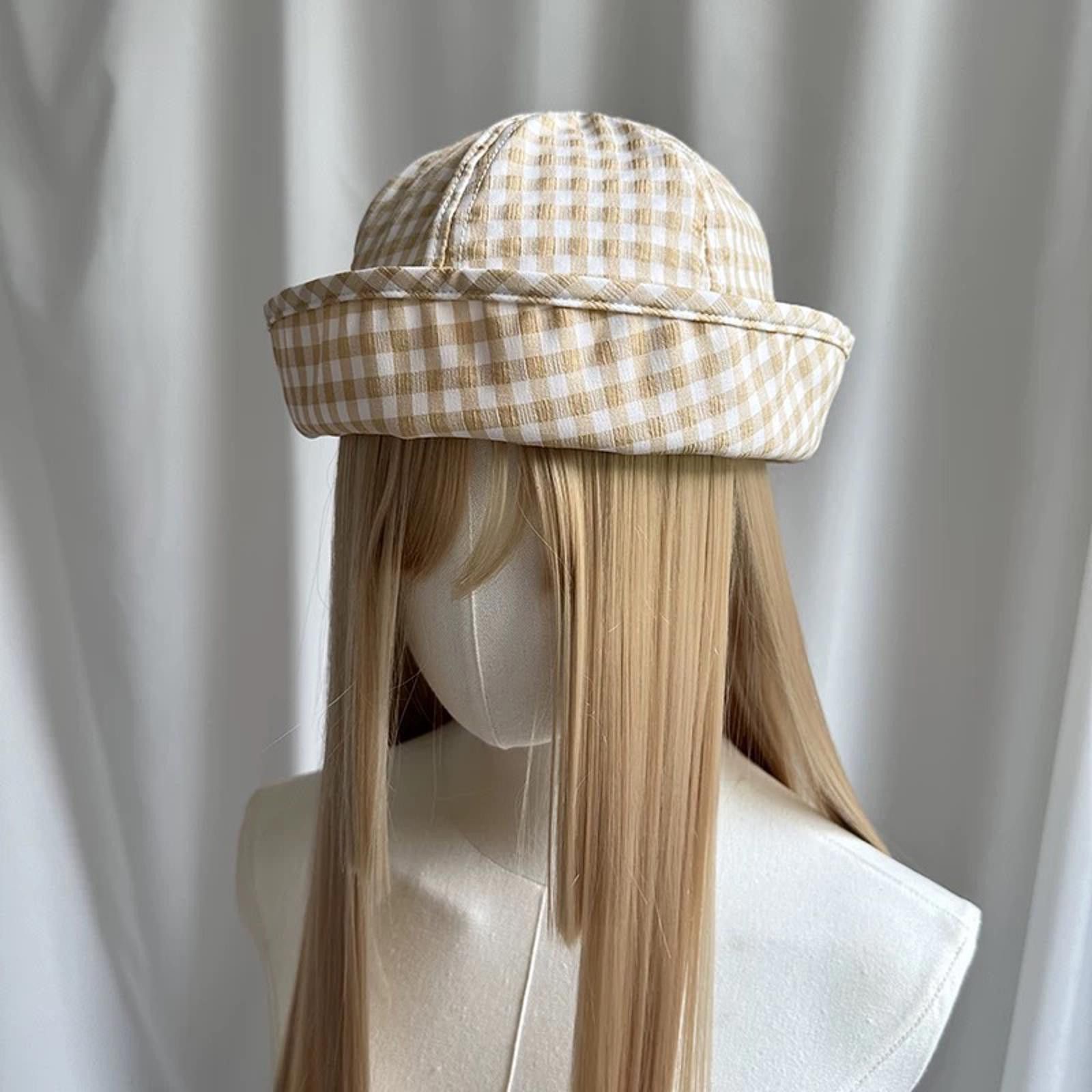 Japanese Brand Retro Yello Beret Sailor Hat – Y2K French Girl Aesthetic Size ONE SIZE - 1 Thumbnail