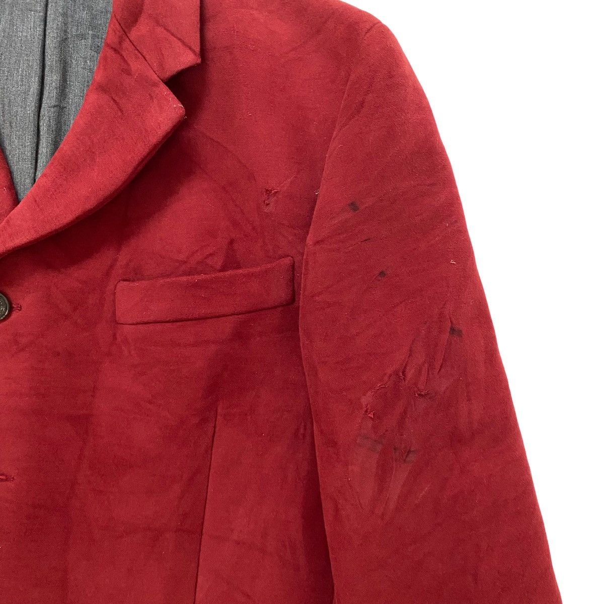 Dolce & Gabbana ✨D&G red moleskin fabric long coat Made in Italy Size US M / EU 48-50 / 2 - 8 Thumbnail