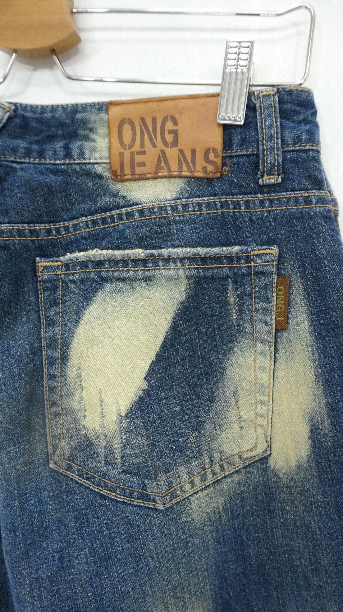 Japanese Brand 💥 ONG Vintage Japan Tint Acid Wash Jeans Size US 30 / EU 46 - 5 Thumbnail