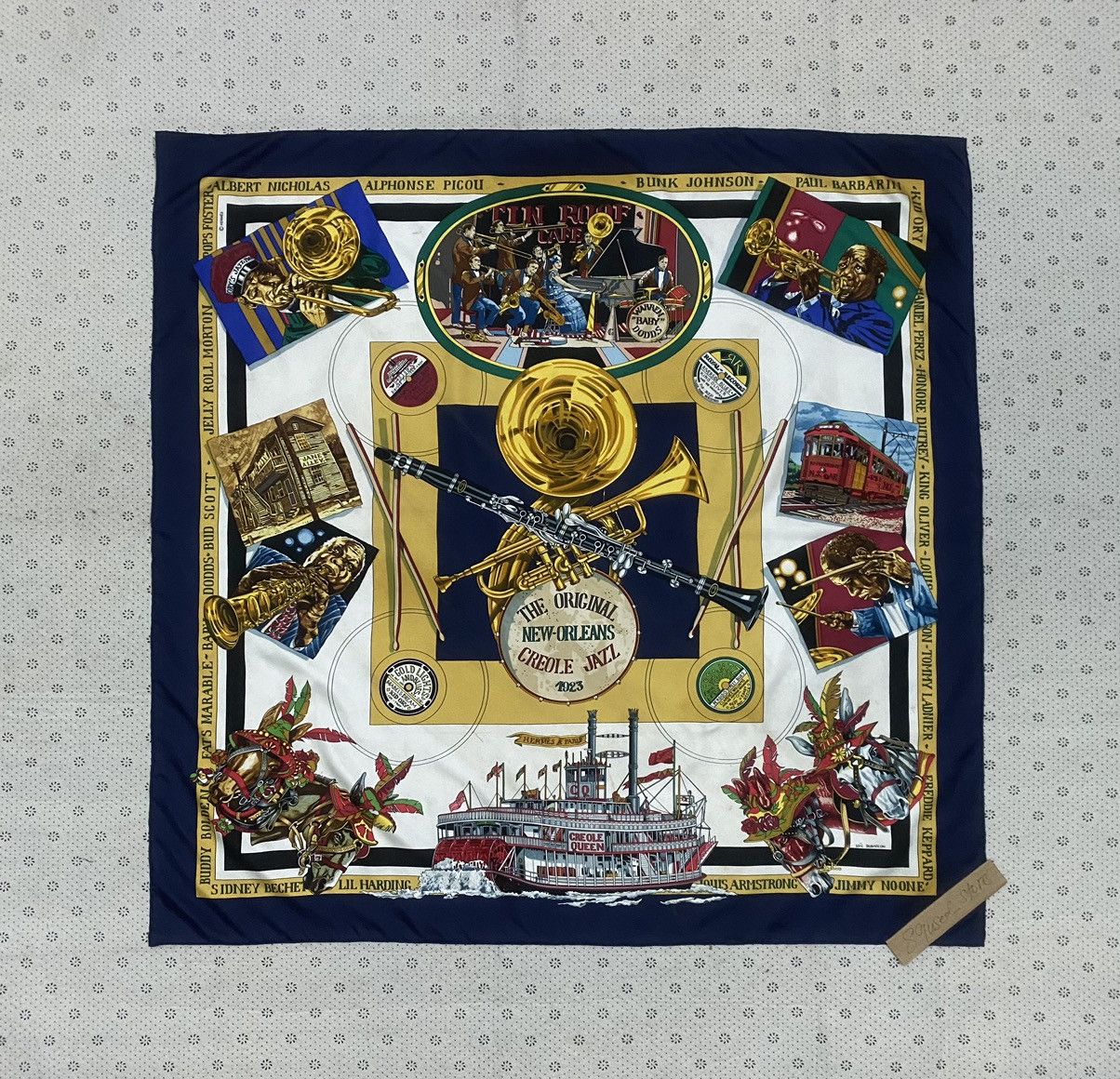 Hermes Vintage 90’s Hermes by Loic Dubigeon Silk 90 Scarf Size ONE SIZE - 1 Thumbnail