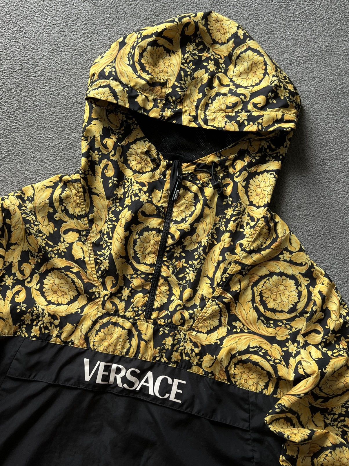 Versace Versace Barocco Windbreaker Jacket Size US XL / EU 56 / 4 - 4 Thumbnail
