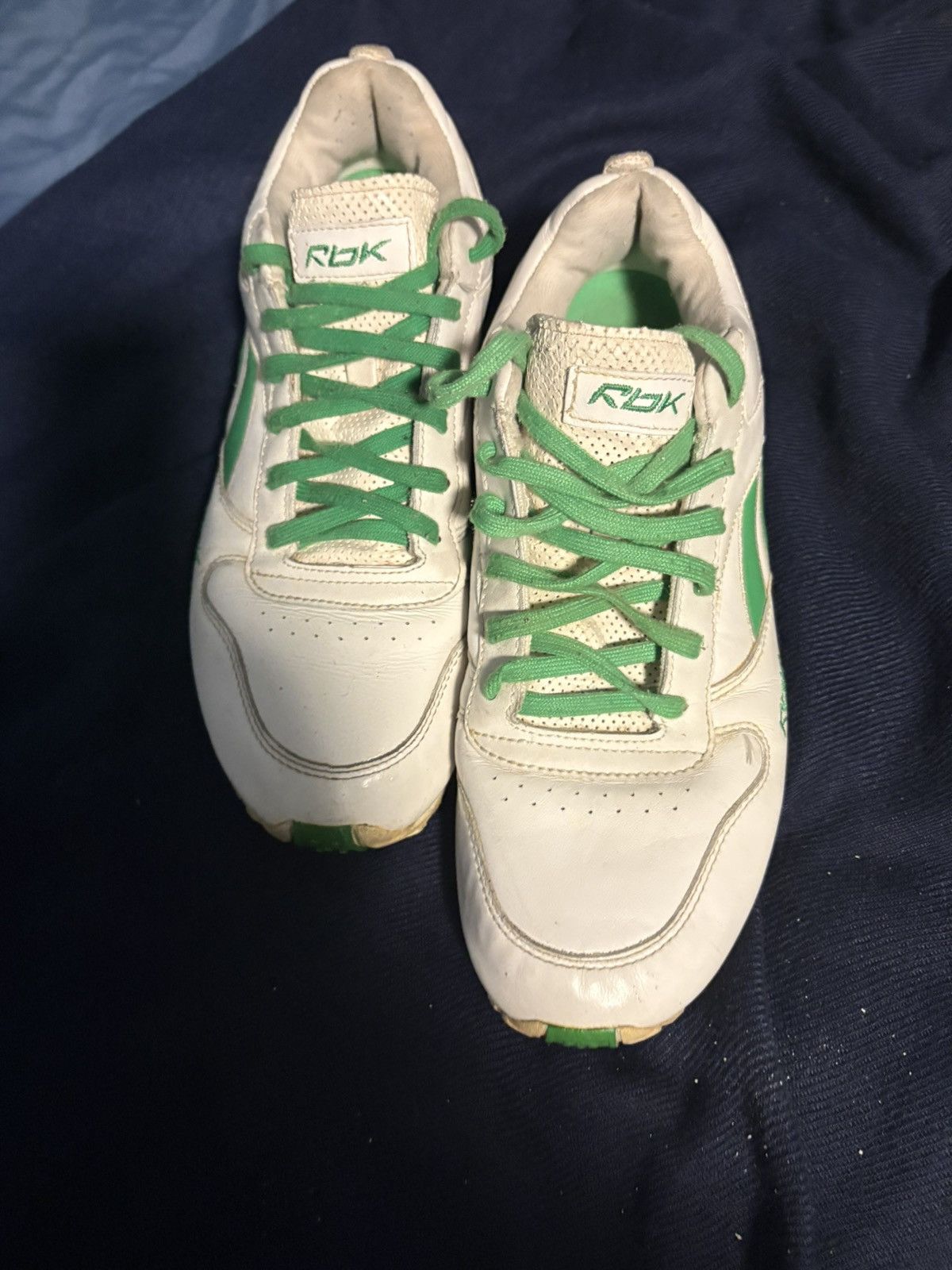 Reebok Reebok RBK RB 512 FLU White Green Men's Low Top Sneakers Size US 8.5 / EU 41-42 - 7 Thumbnail