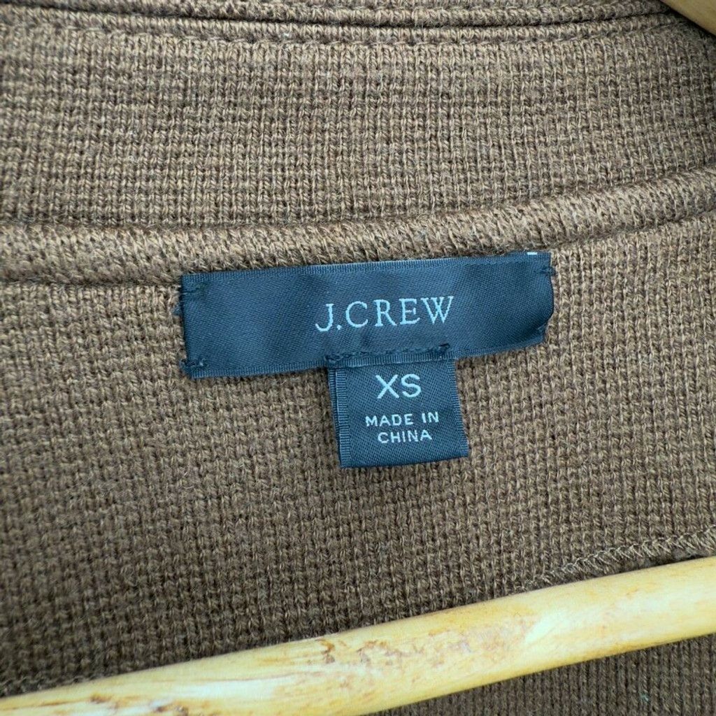 J.Crew J. CREW Cecile Heritage Merino Knit Brown Sweater Blazer XS Size XS / US 0-2 / IT 36-38 - 4 Thumbnail