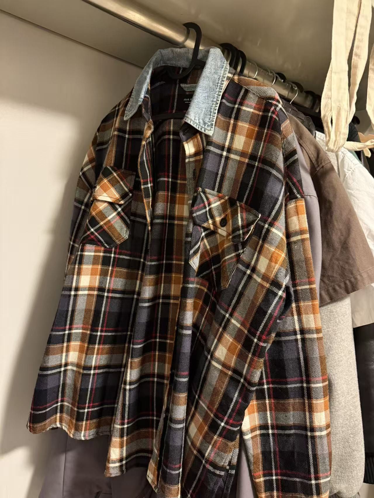 Fear of God flannel shirt size S denim collar.fifth 5th Size US S / EU 44-46 / 1 - 1 Thumbnail