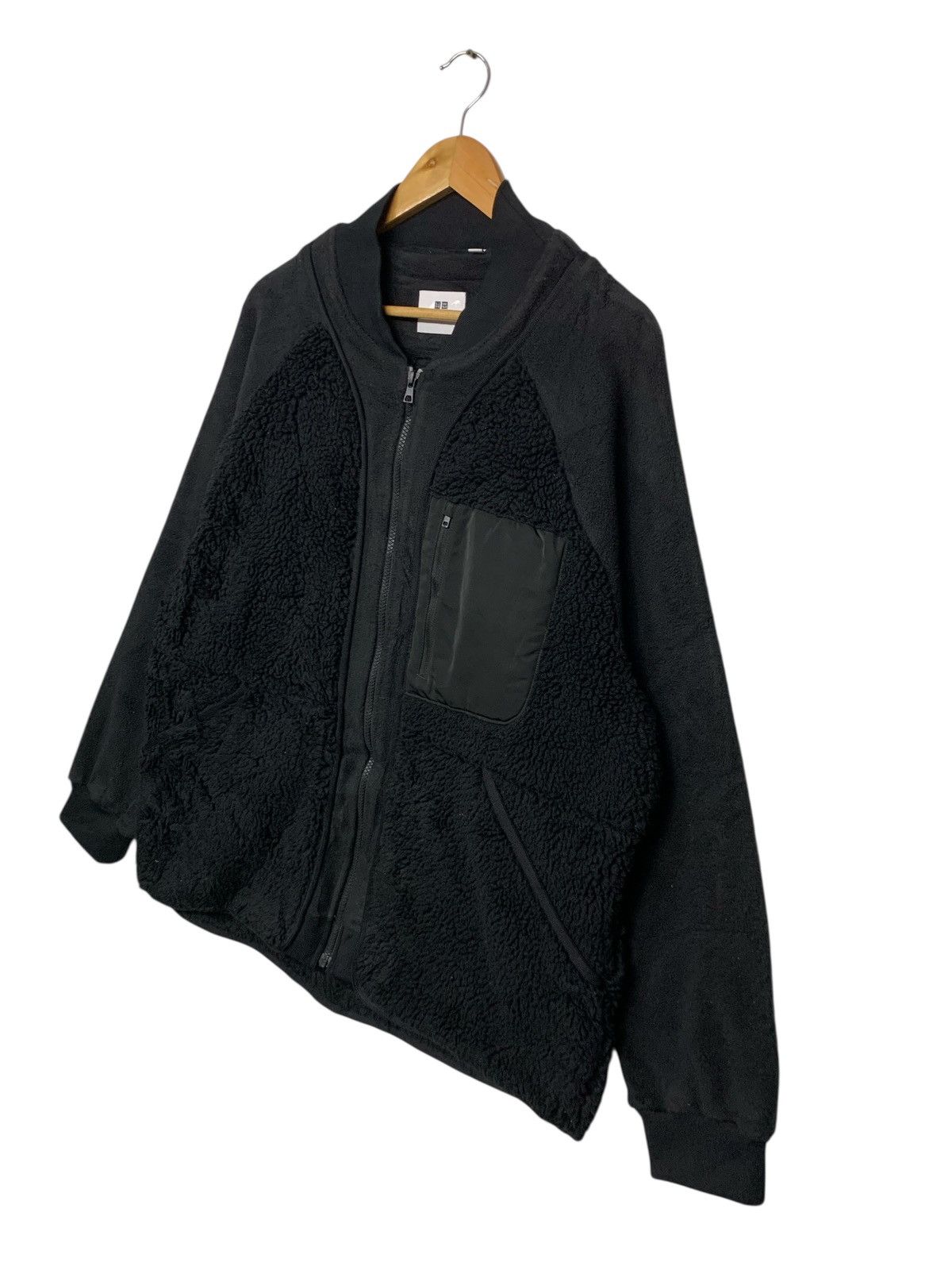 Designer × Uniqlo × White Mountaineering Rare Uniqlo X White Mountaineering Fleece Zipper Down Jacket Size US XL / EU 56 / 4 - 2 Thumbnail
