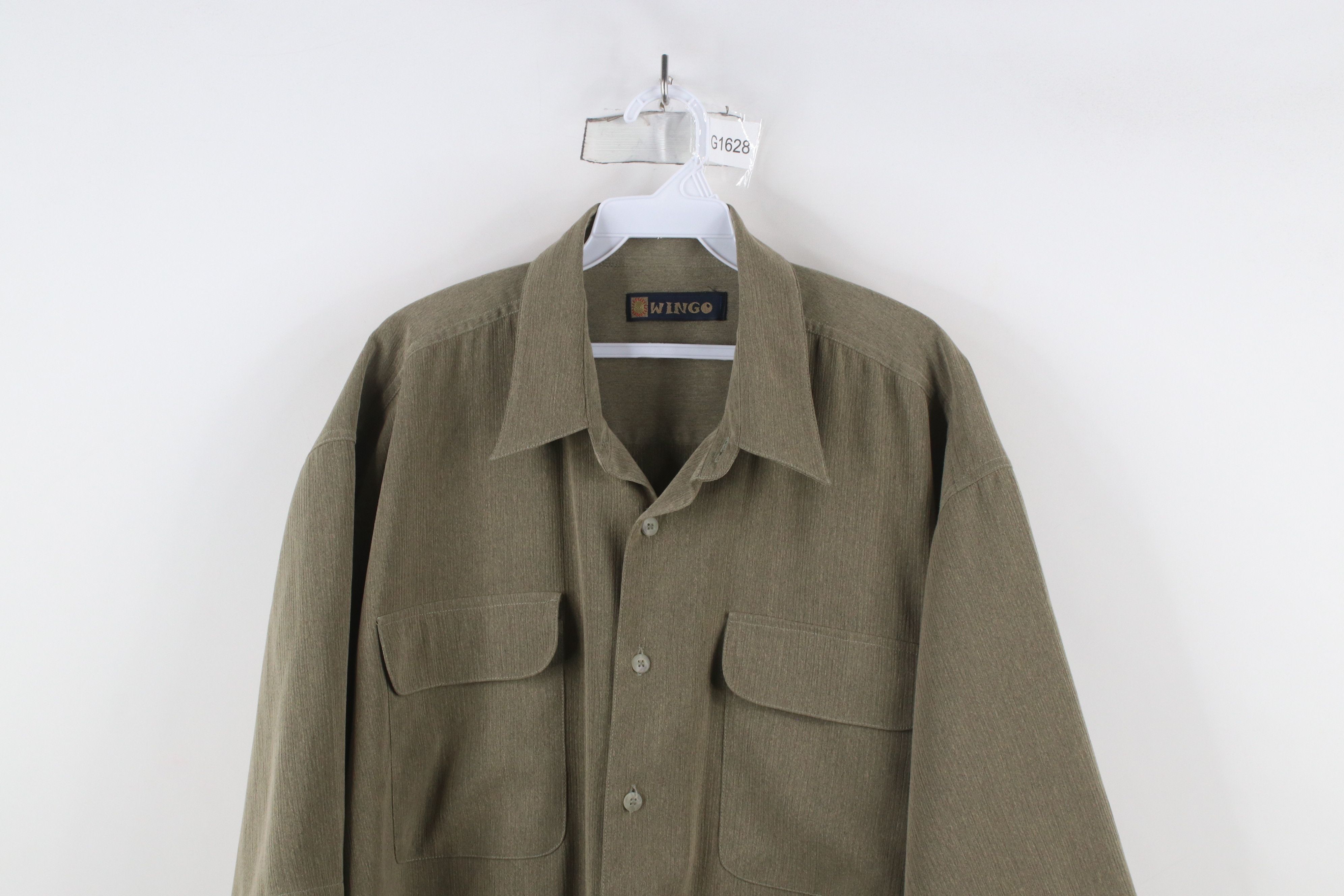 Vintage Vintage 90s Streetwear Short Sleeve Board Button Shirt Brown Size US XXL / EU 58 / 5 - 2 Thumbnail