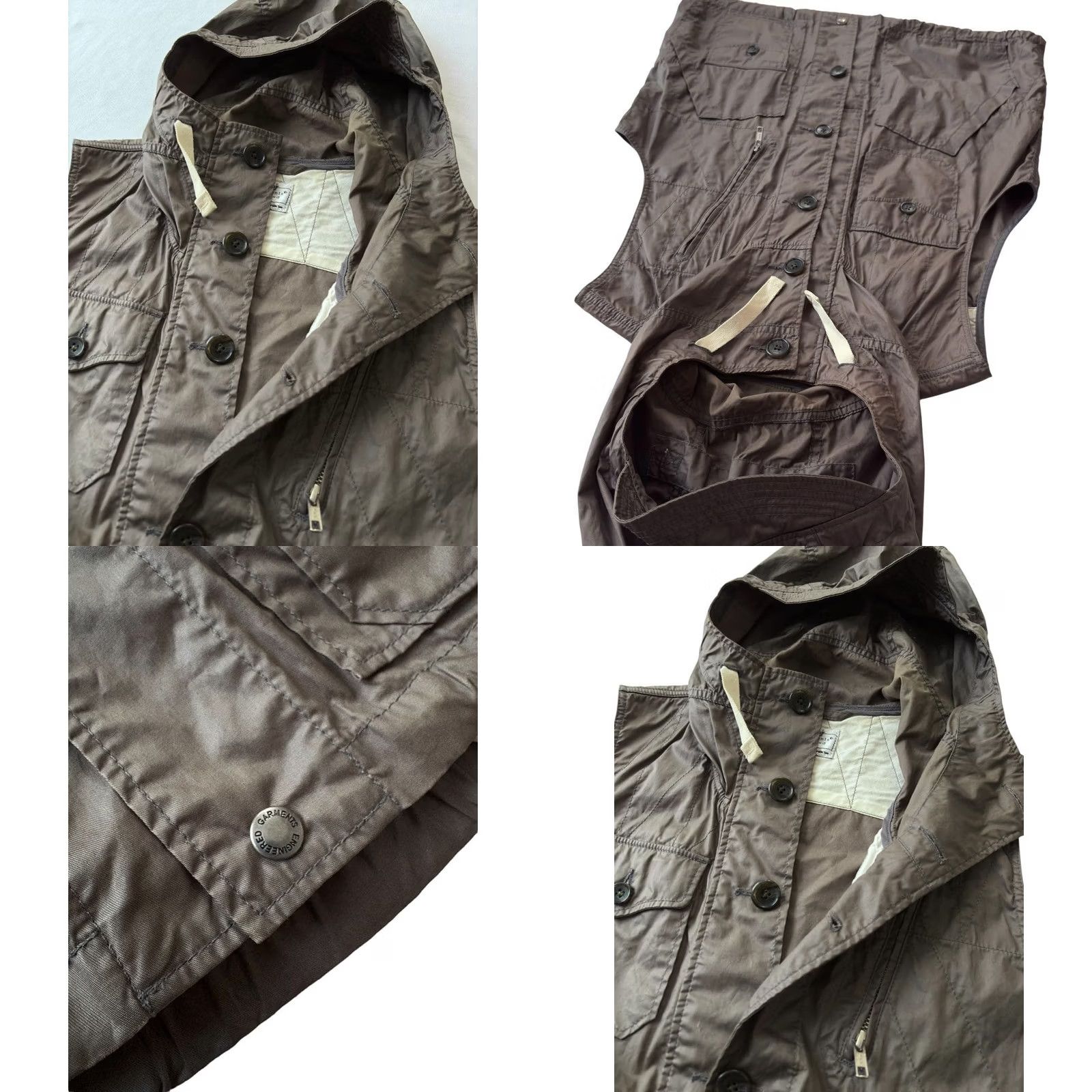 Engineered Garments ENGINEERED GARMENTS VEST MEN SIZE S GREEN NYLON USED Size US S / EU 44-46 / 1 - 8 Thumbnail