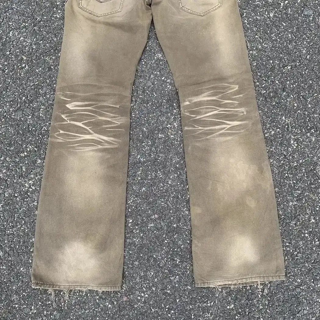Matsuda SICKS💥FLARE/BOOTCUT DISTRESSED NICOLE JAPAN VERY RARE PANTS Size US 33 - 15 Thumbnail