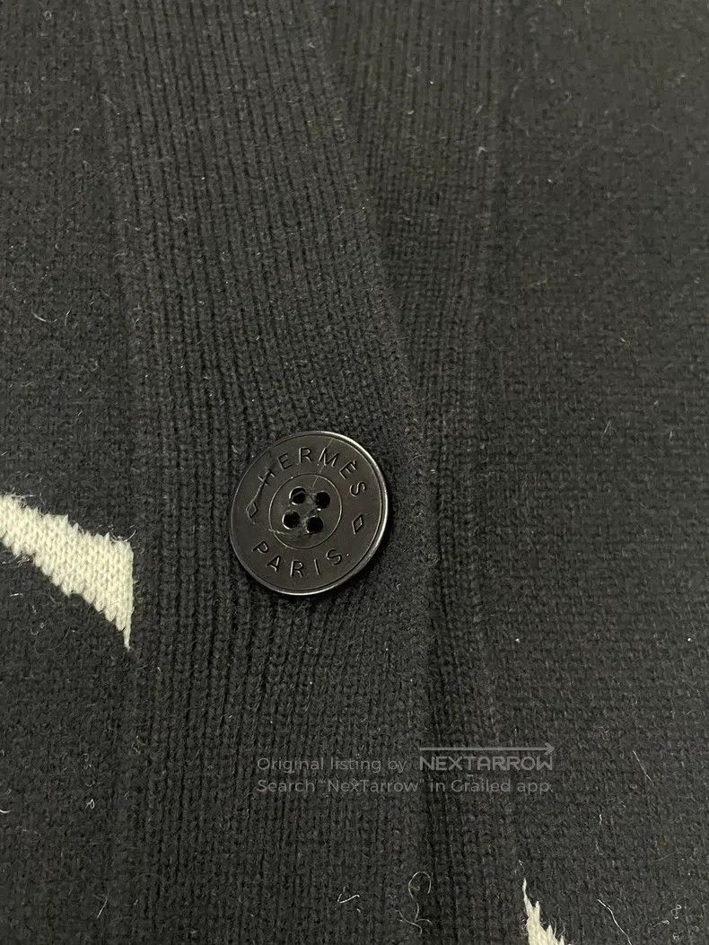 Hermes Hermes Black and White Color Block Printed Mid-Length Open Size XXS / US 00 / IT 34 - 2 Thumbnail