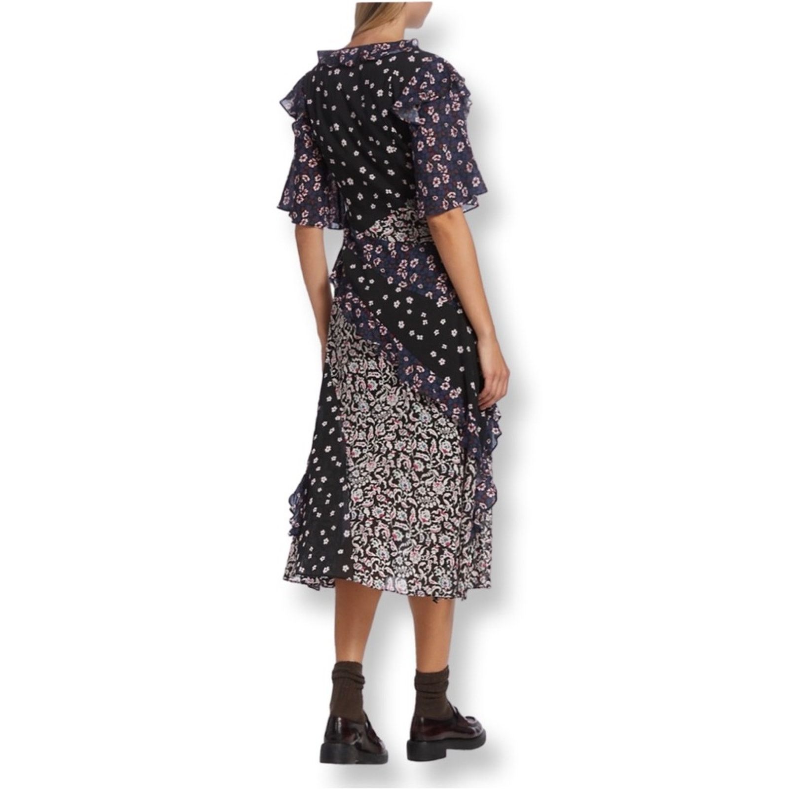 Joie NWT Joie Ambroise Floral Cotton Midi-Dress Size S / US 4 / IT 40 - 2 Thumbnail