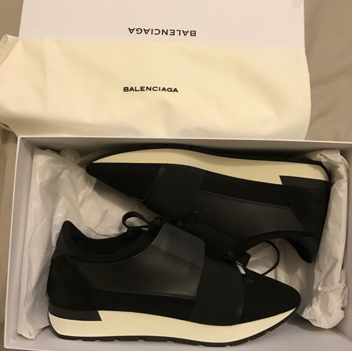 Balenciaga Balenciaga Race Runner black 41-42EU Size US 8.5 / EU 41-42 - 6 Thumbnail