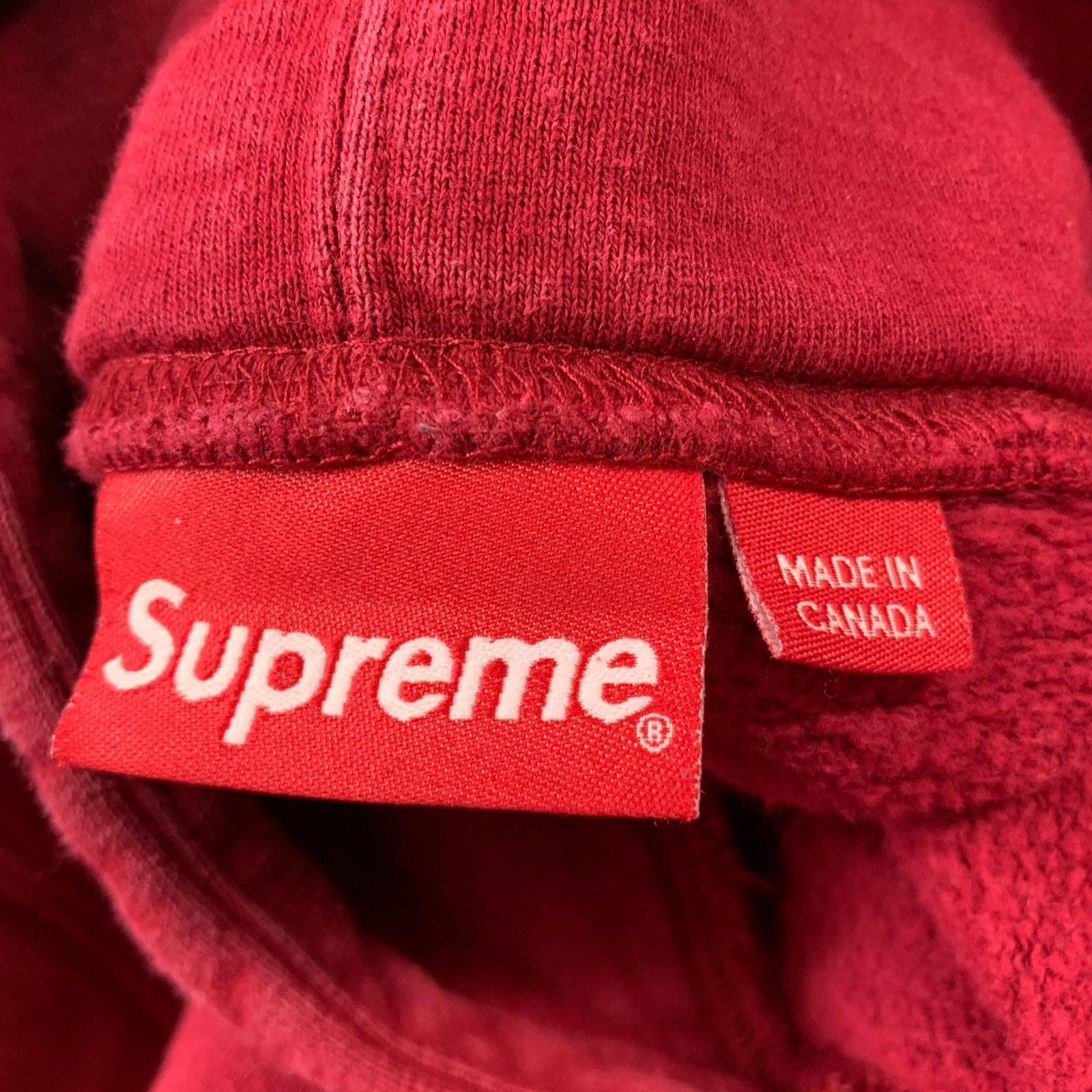 Supreme SUPREME M Burgundy Gold Embroidery Cotton Hoodie Sweatshirt Size US M / EU 48-50 / 2 - 7 Thumbnail