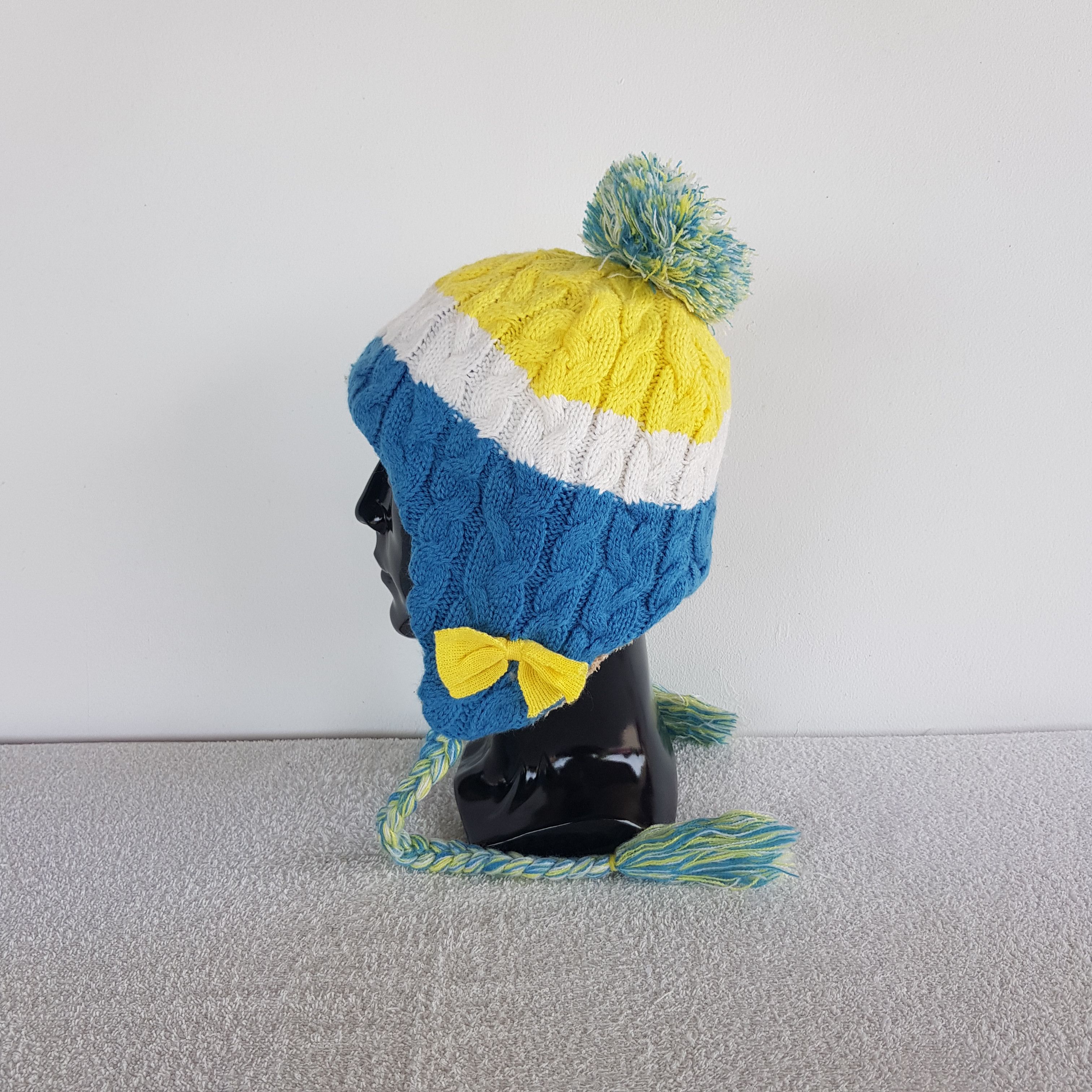 Other Vintage Japanese Earflap Beanie Fair Isle Knit Snow Caps Hat Size ONE SIZE - 5 Thumbnail
