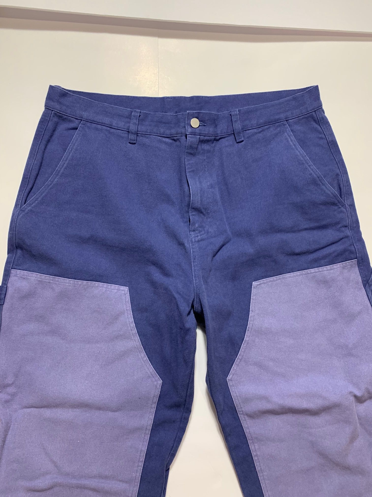 Double Knee Colorblock Pants Codeine Purp Lean