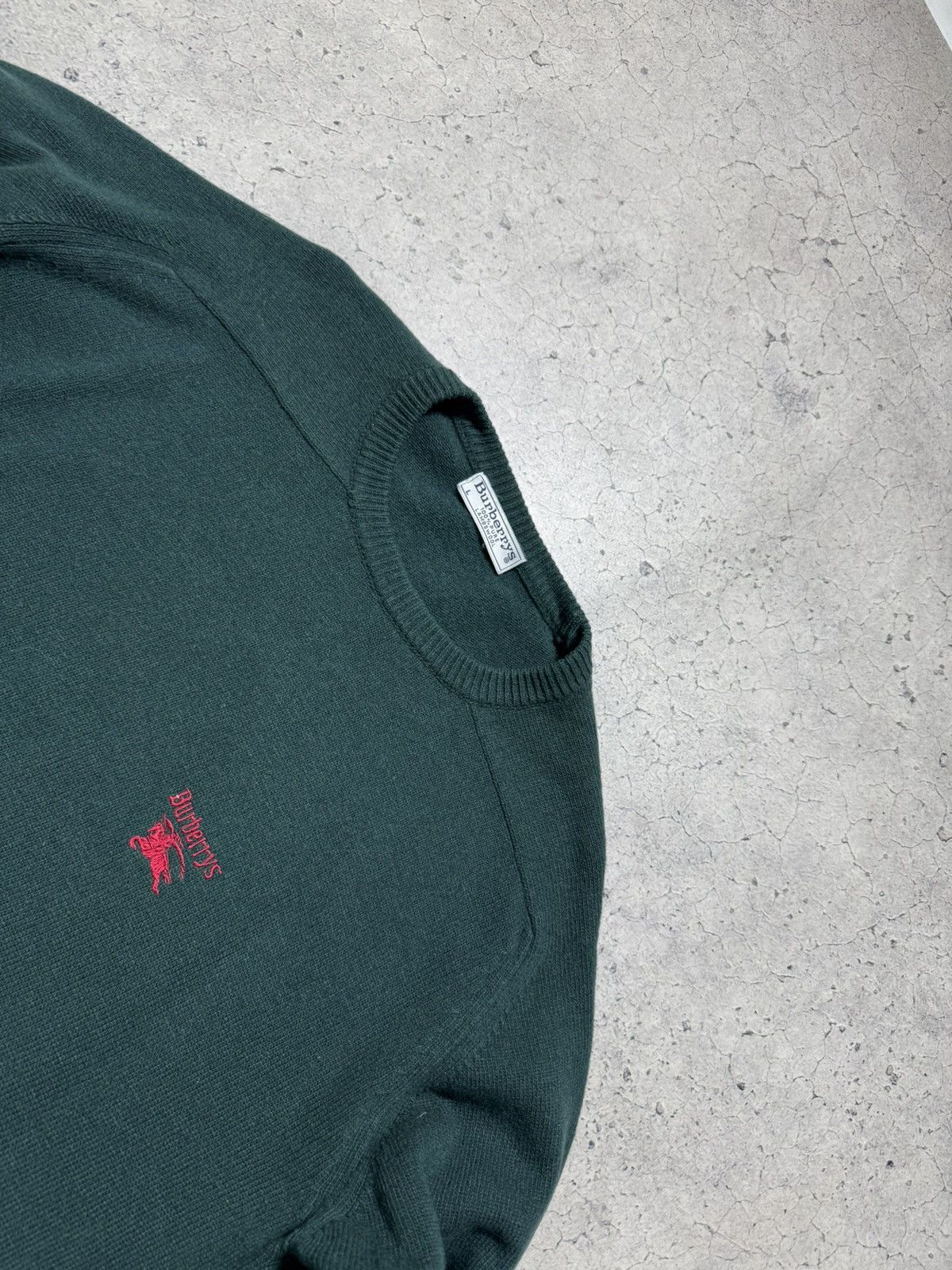 Burberry Burberrys Wool Vintage 90’s Sweater Green Size L Size US L / EU 52-54 / 3 - 4 Thumbnail