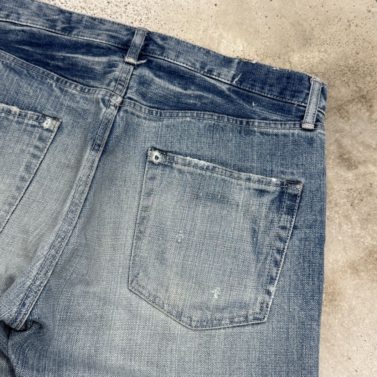 Spellbound Spellbound Distressed Light Wash Japanese Denim Pants Size US 33 - 16 Thumbnail
