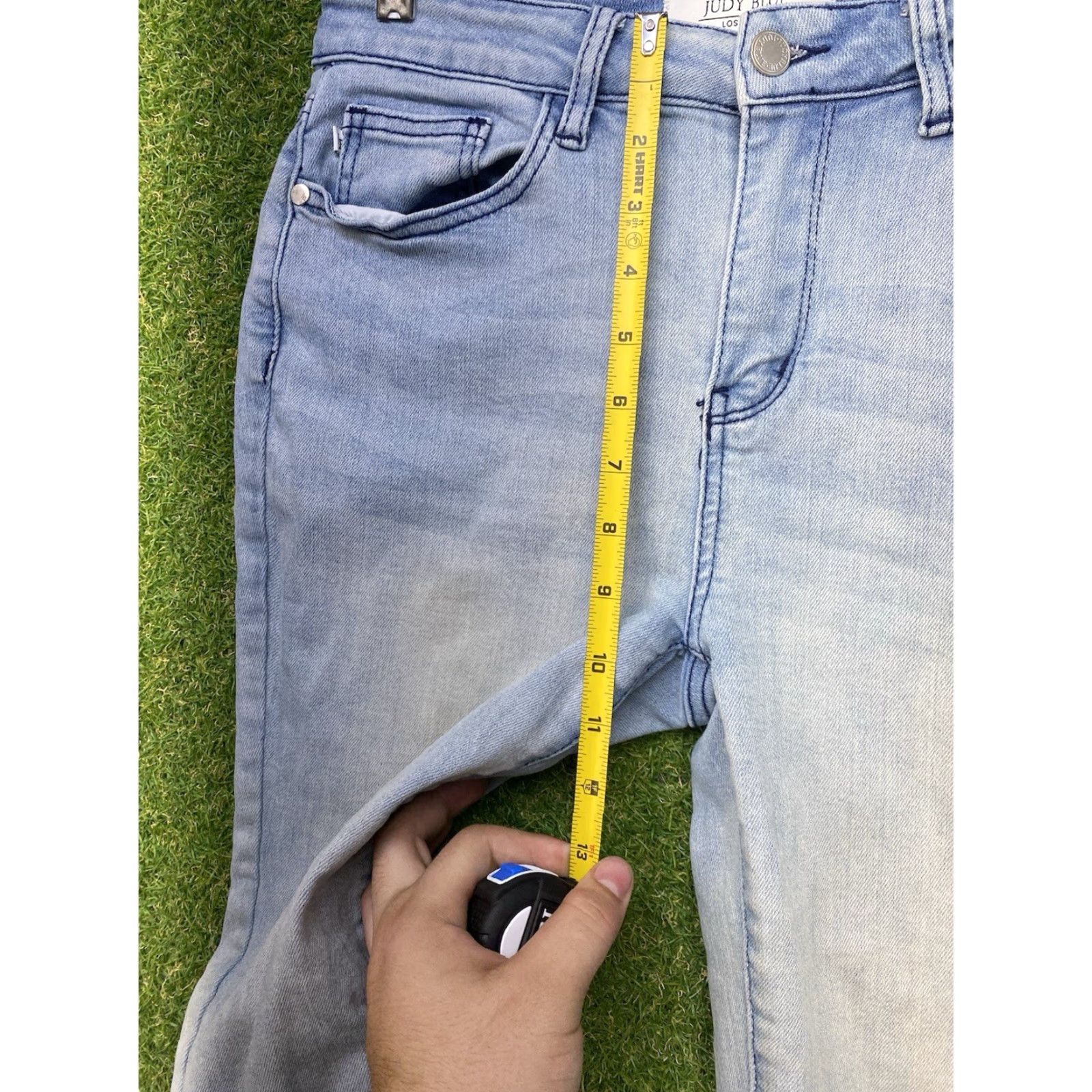 Vintage Judy Blue Colby Jeans Womens 28 Mid Rise Skinny Stretch Blue 5-Pocket Y2K Size 28" / US 6 / IT 42 - 5 Thumbnail