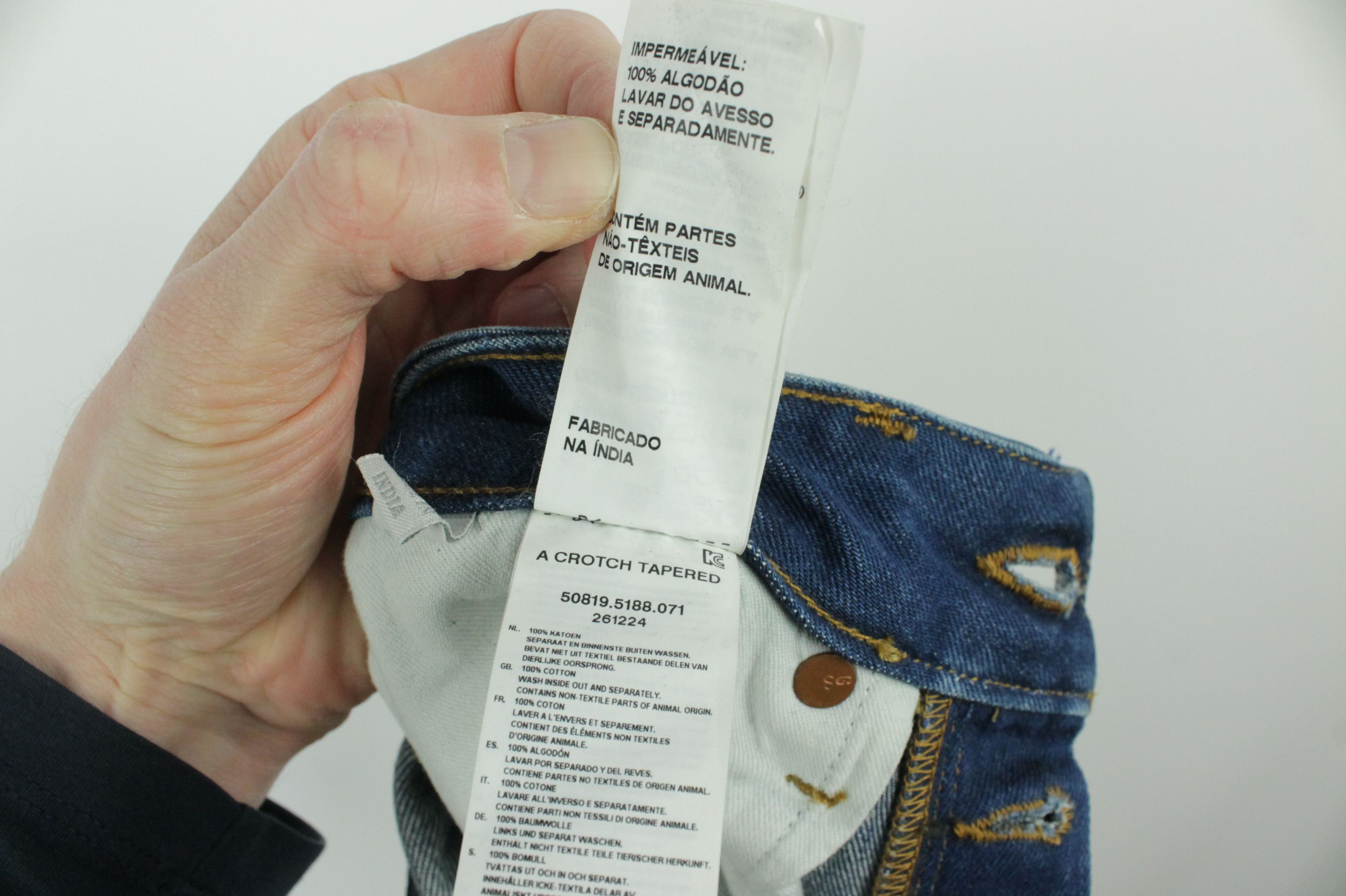 G-Star G-Star Raw A Crotch Tapered Blue Denim Jeans Men's Size US 29 - 8 Thumbnail