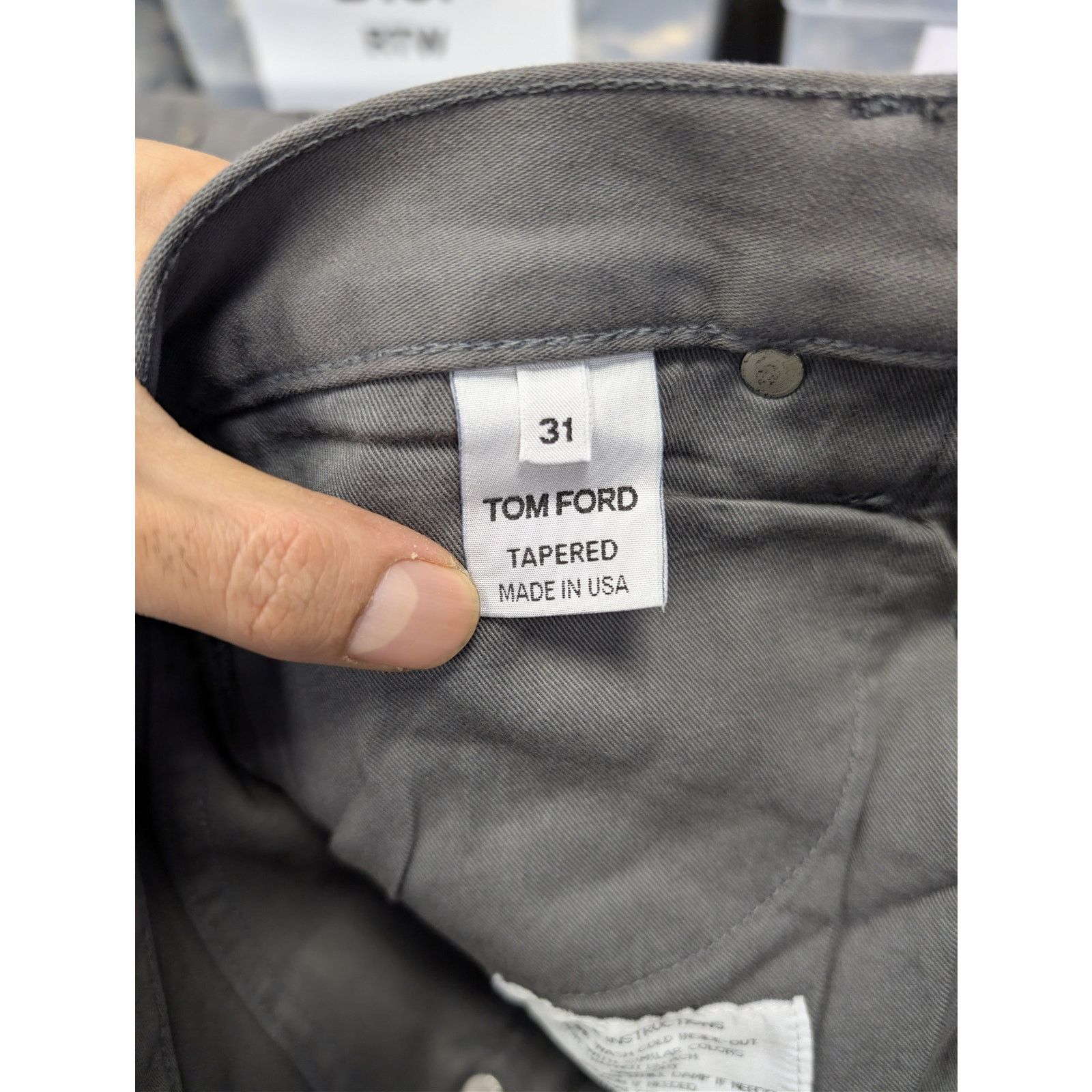 Tom Ford o1rshd1 Tapered Jeans in Grey Size US 31 - 16 Thumbnail