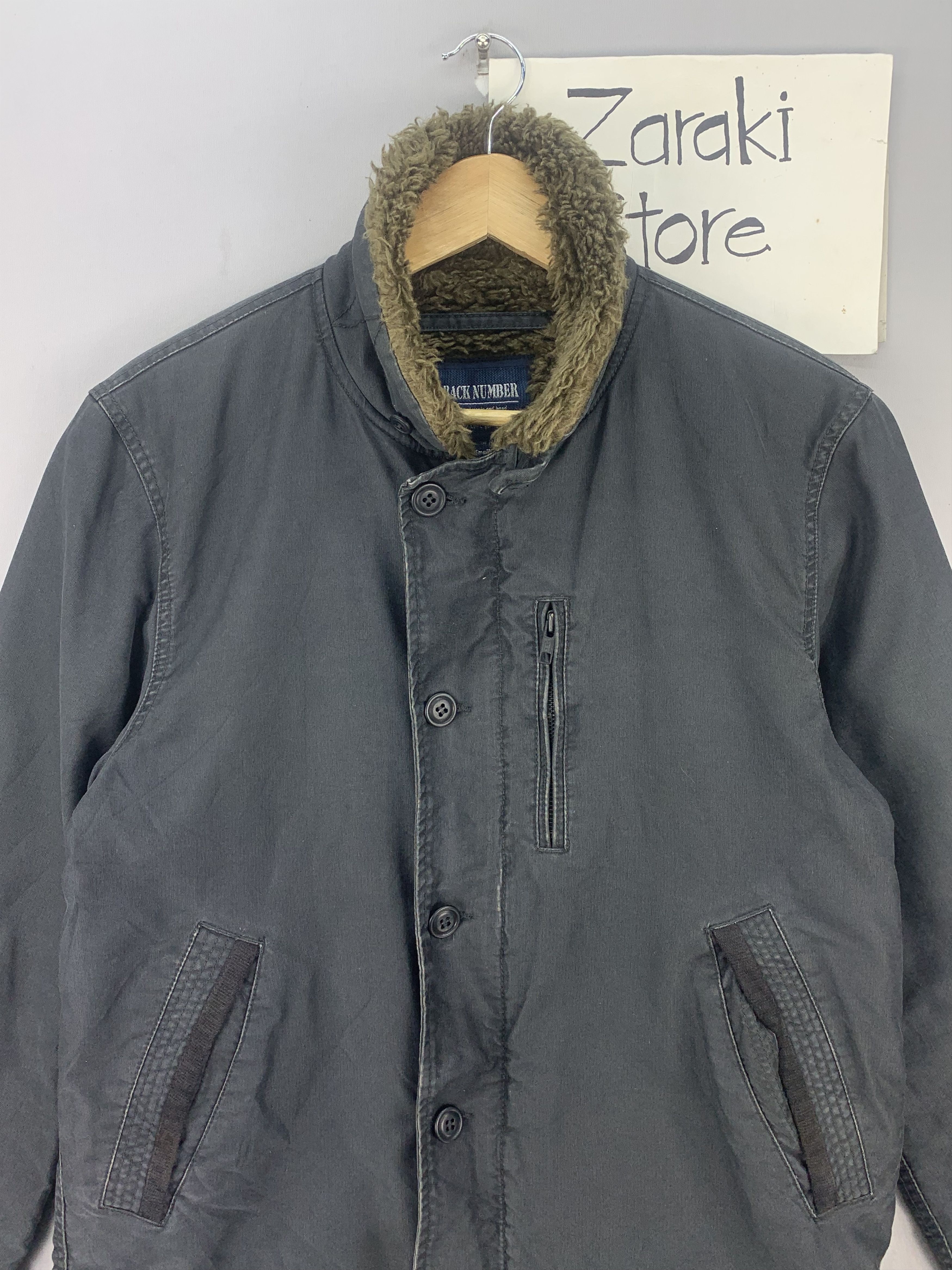 Japanese Brand Vintage Back Number Sherpa Deck Jacket Size US S / EU 44-46 / 1 - 2 Thumbnail