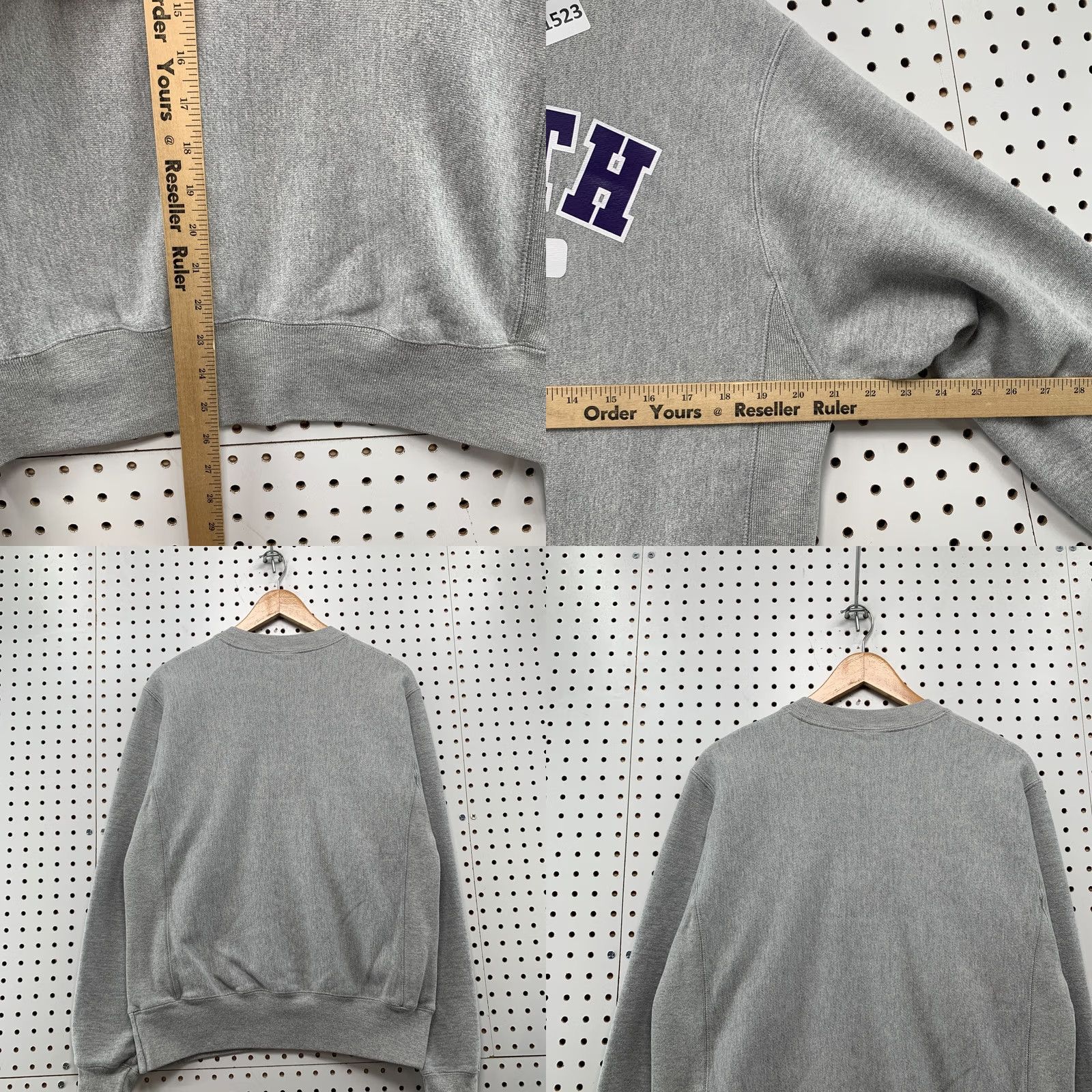 Champion Champion Reverse Weave Sweatshirt Mens S North Gray Purple Crew Neck Long Sleeve Pullover 21x26 Comfort Winter Fall Size US S / EU 44-46 / 1 - 9 Thumbnail