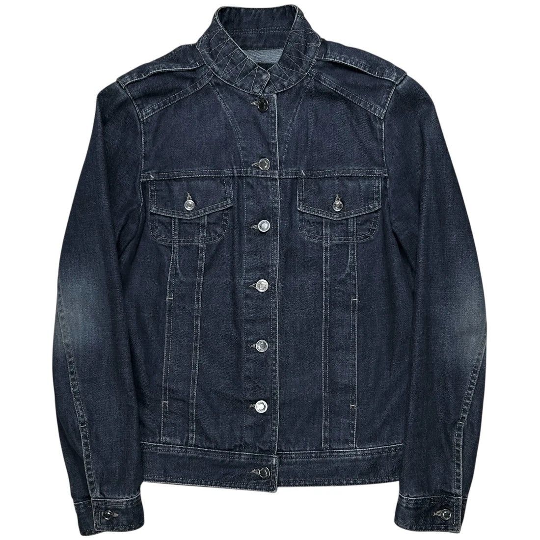 Gucci Gucci by Tom Ford Military Trucker Denim Jacket - SS02 Size US S / EU 44-46 / 1 - 1 Thumbnail