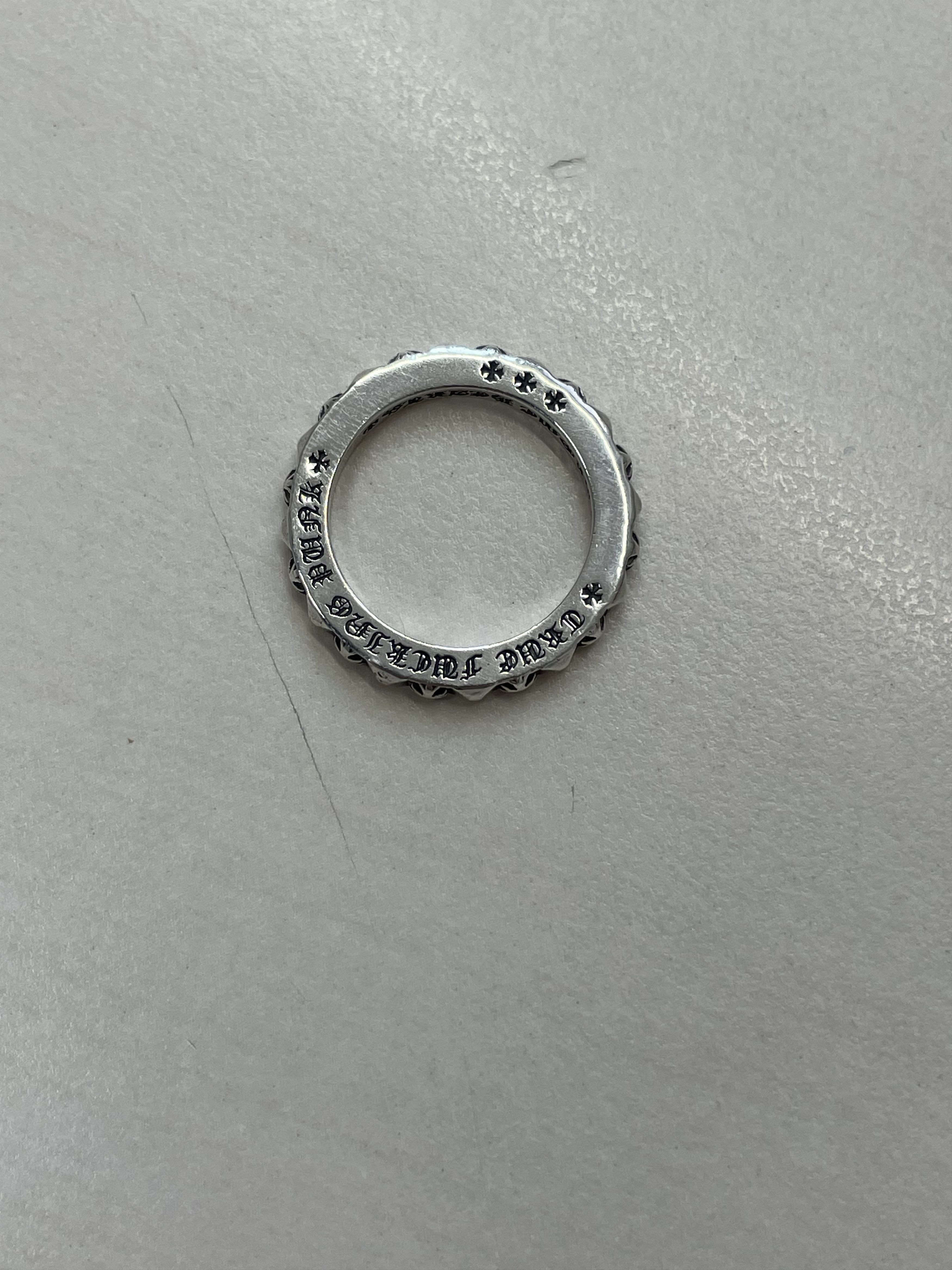 Chrome Hearts Chrome Hearts TFP Cross Silver Band Ring Size ONE SIZE - 9 Thumbnail