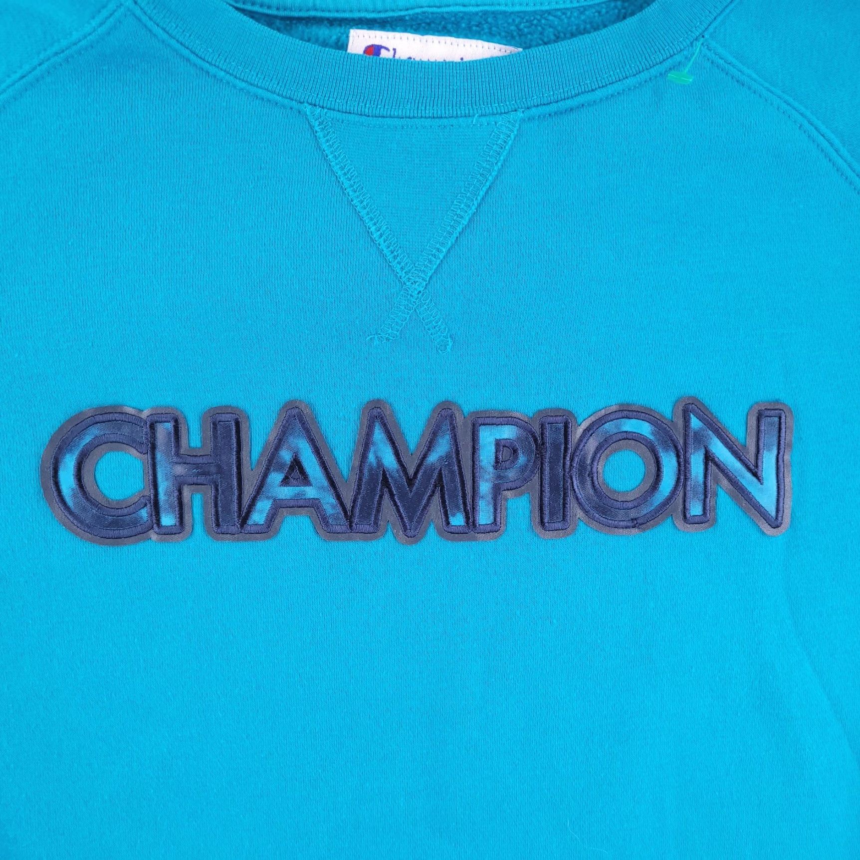 Champion Champion Sweatshirt Mens Large Blue Pullover Crewneck Logo Summer Script Comfort Regular Fit Size US L / EU 52-54 / 3 - 3 Thumbnail