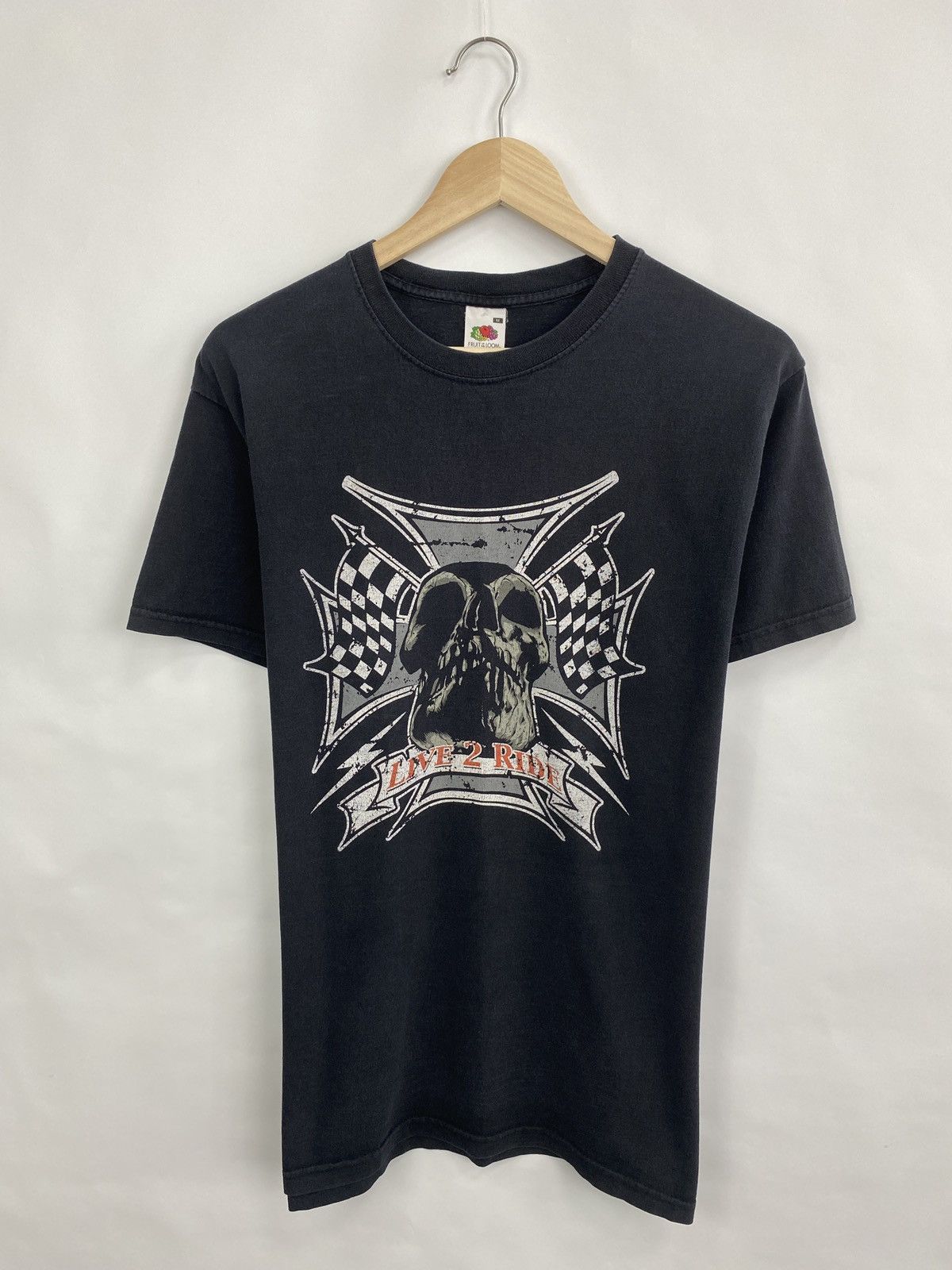Harley Davidson 💀 Vintage 90s Live 2 Ride Choppers West Coast 3d Emblem Size US M / EU 48-50 / 2 - 3 Thumbnail