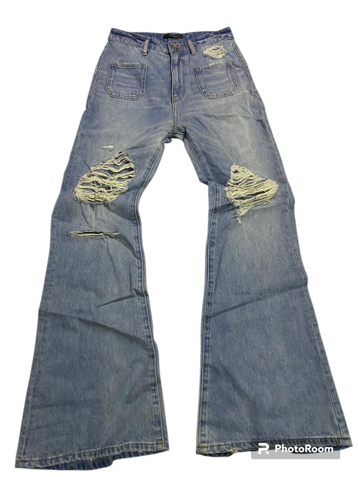 Hysteric Glamour × Jean Flared Japan brand jeanasis distressed boot Cut Size 27" / US 4 / IT 40 - 1 Thumbnail
