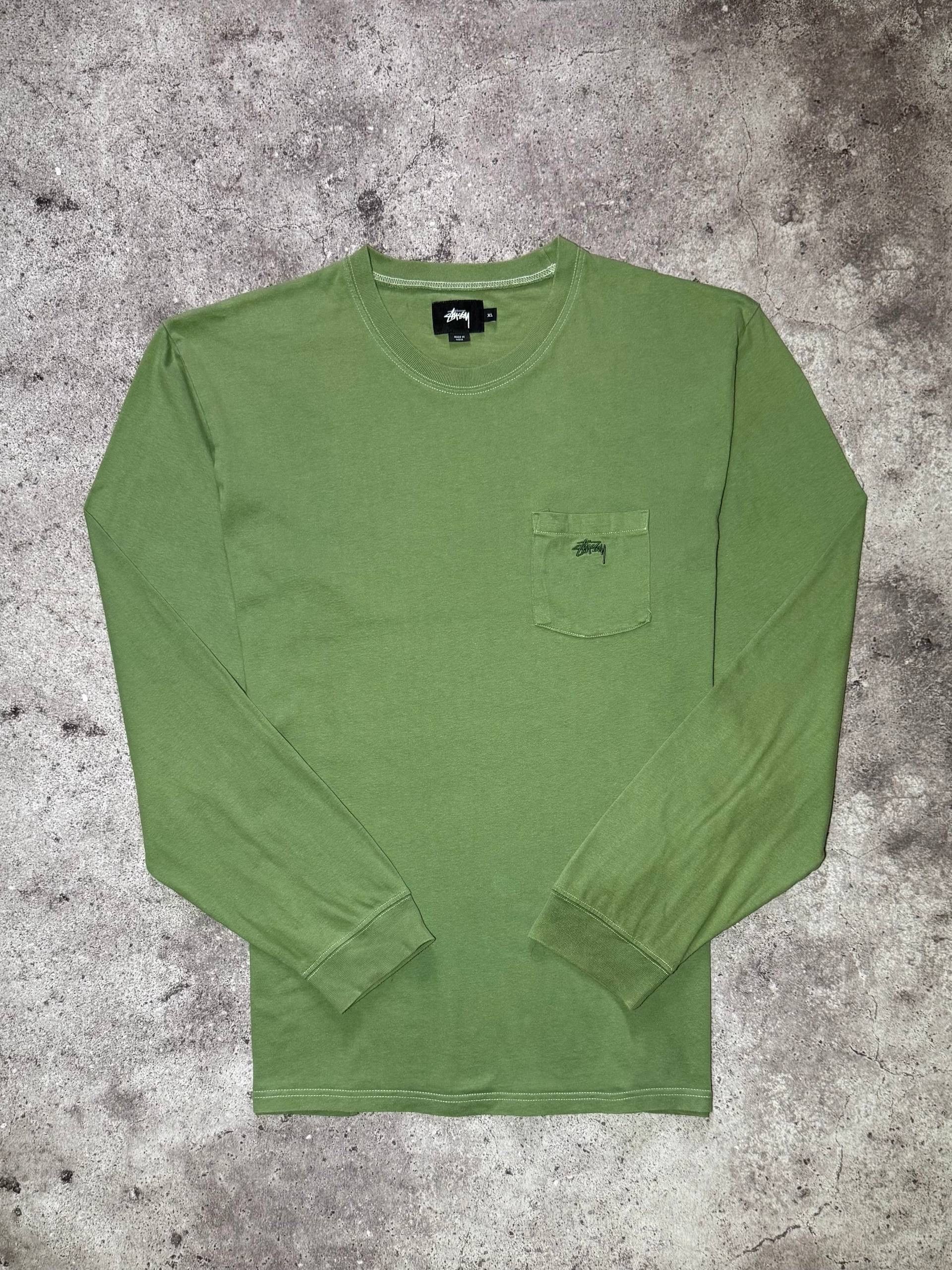 Stussy Stussy Vintage Green Streetwear Long Sleeve T-shirt Y2K Size US XL / EU 56 / 4 - 1 Thumbnail