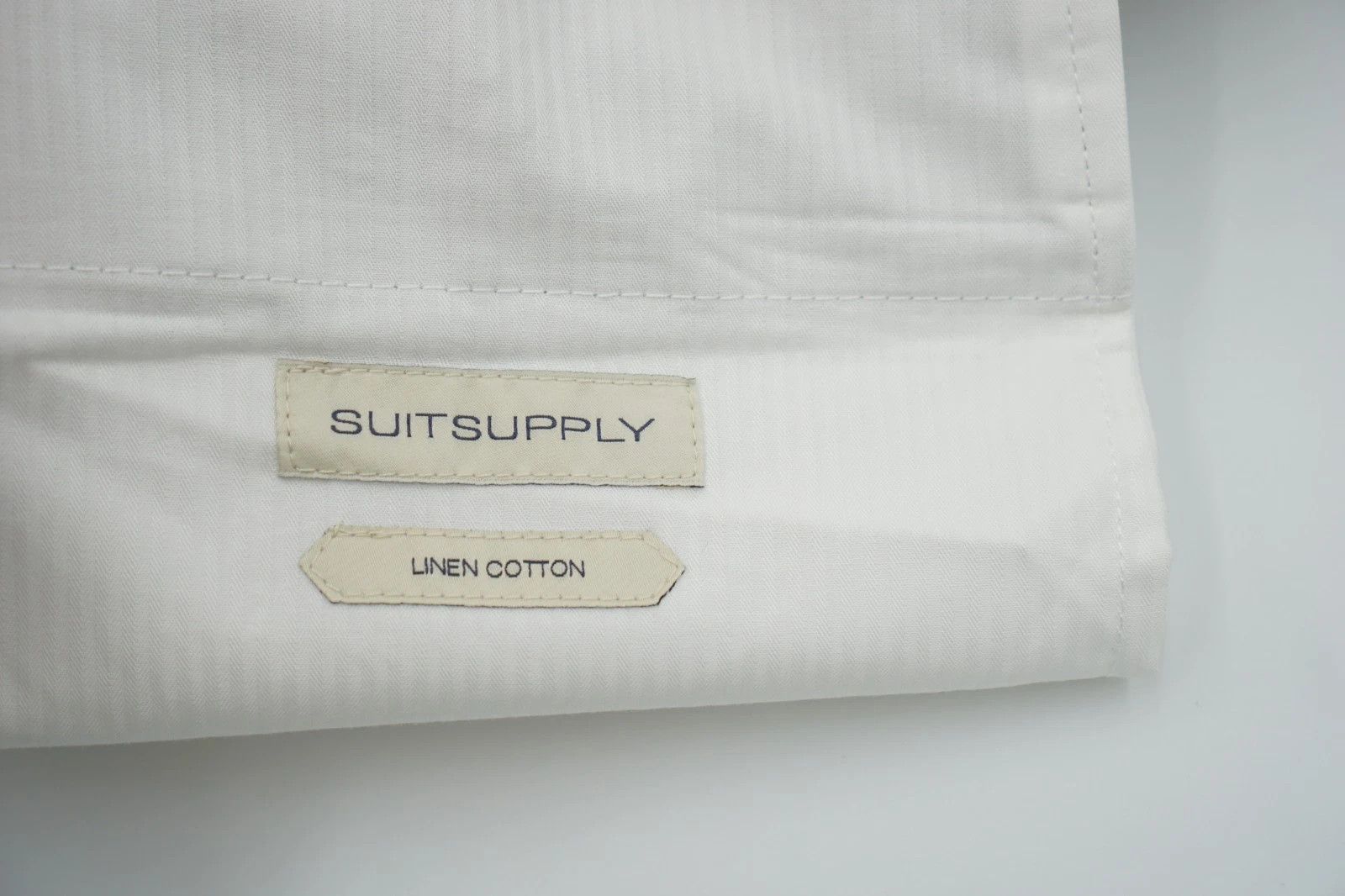 Suitsupply Men Suitsupply Trousers Brentwood Linen & Cotton Grey US36 Size 36R - 5 Thumbnail