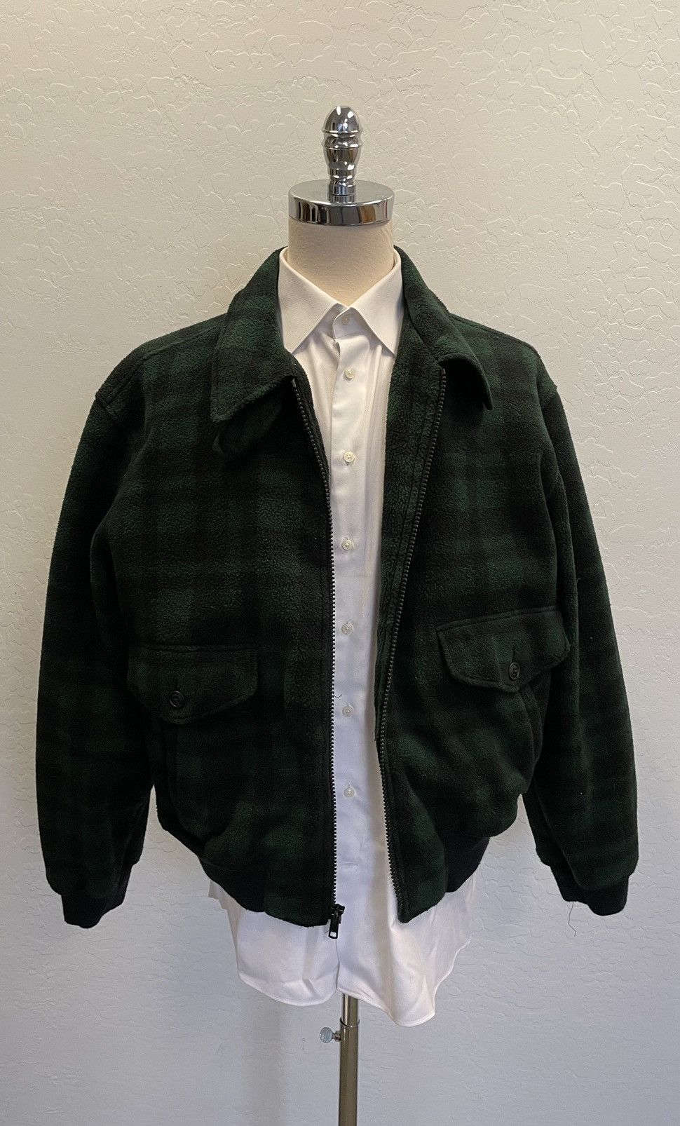 Polo Ralph Lauren × Vintage Black Watch Plaid Fleece Bomber Size US XL / EU 56 / 4 - 2 Thumbnail