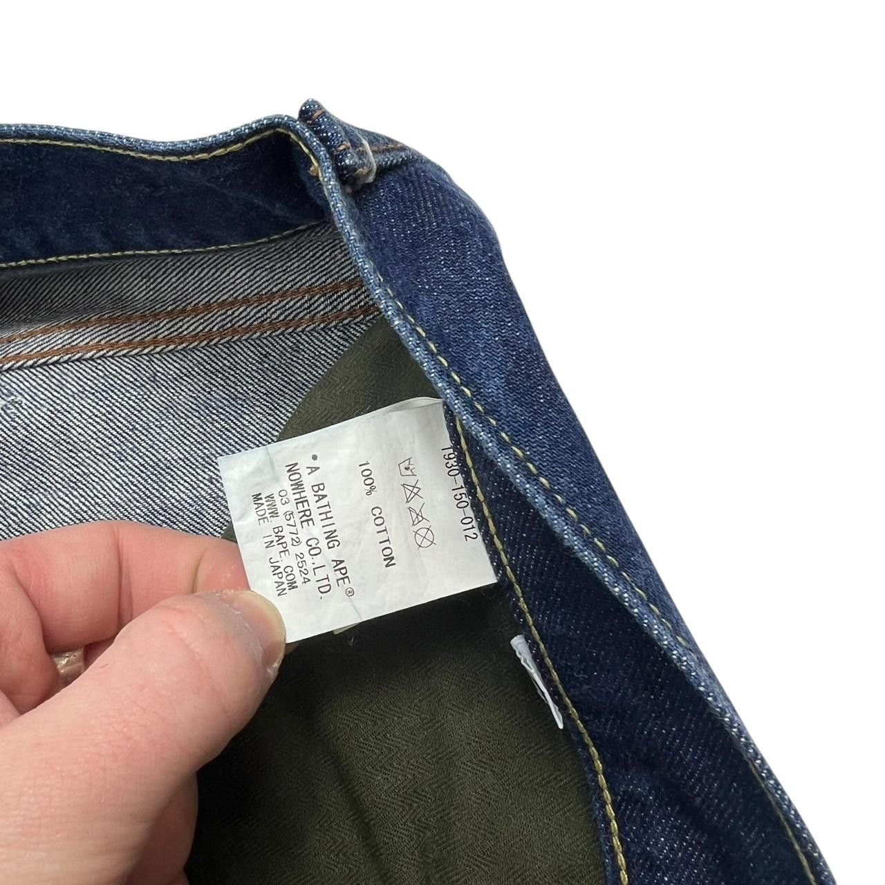 Bape Vintage Bape Embroidered Bapesta Jeans - Waist: 36” Size US 36 / EU 52 - 6 Thumbnail
