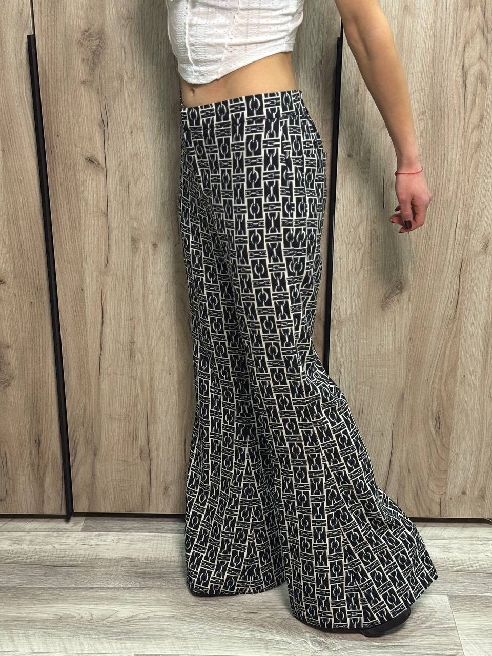 Le Grande Bleu (L.G.B.) Women’s Zara Flared Pants Size S 00s Hype Trend Size 26" / US 2 / IT 38 - 8 Thumbnail