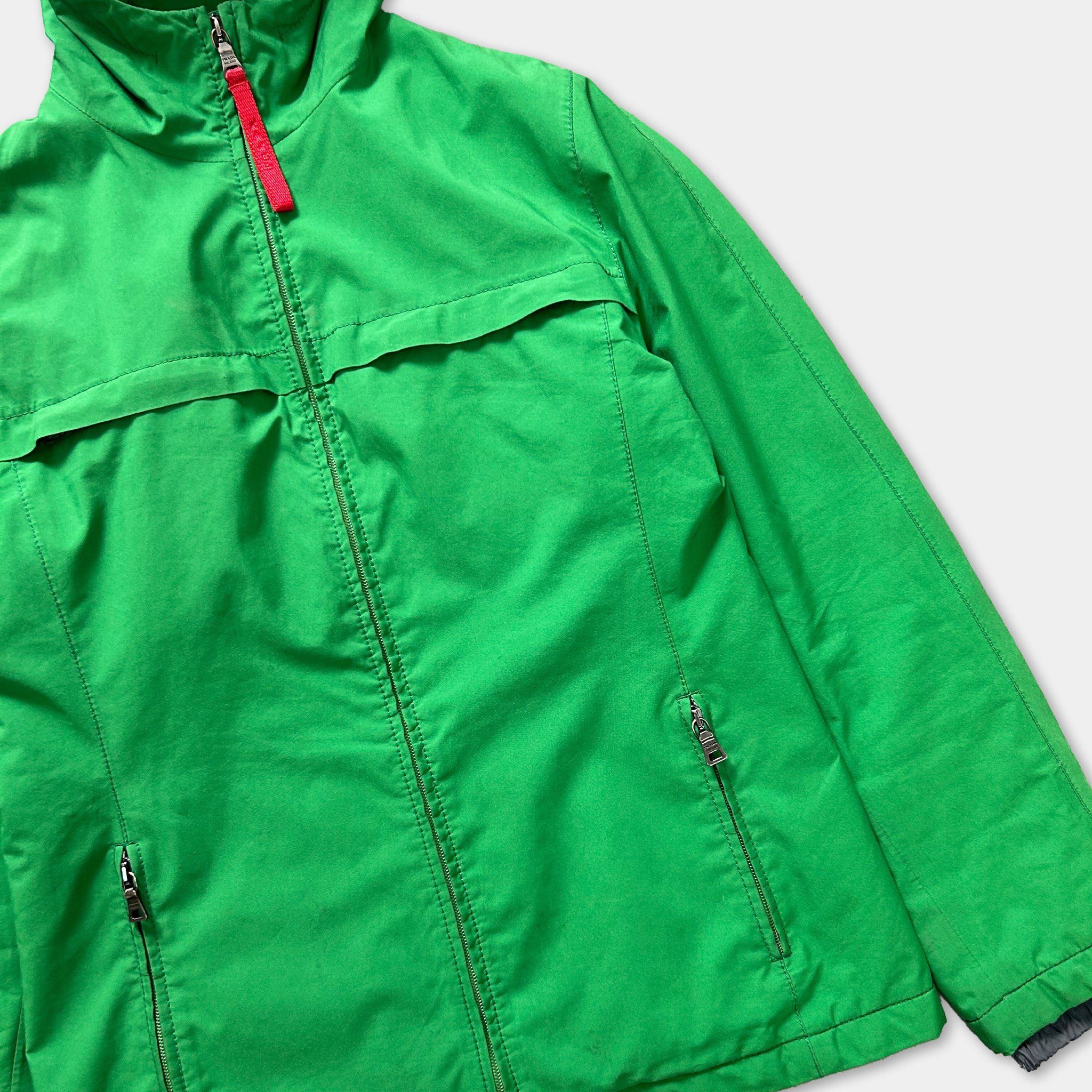 Prada Prada 2000's Bright Green Goretex Hooded Jacket Size US S / EU 44-46 / 1 - 3 Thumbnail