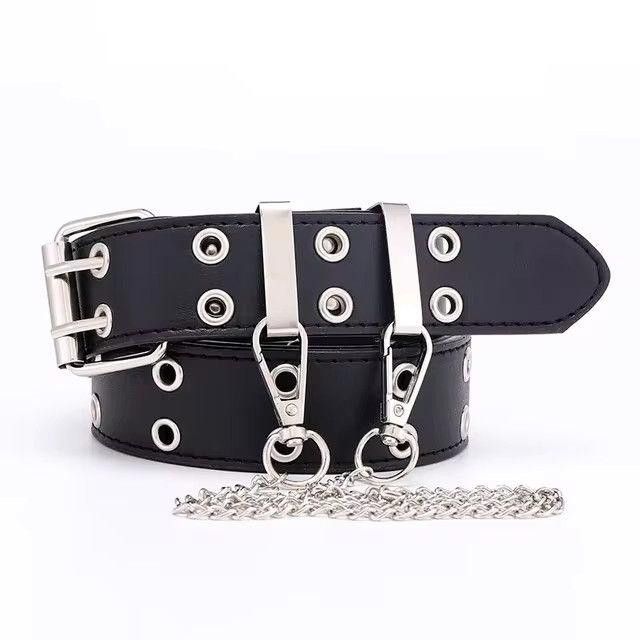 Other Double Ring Belts Double Hole Eyelet Belt Size ONE SIZE - 3 Thumbnail