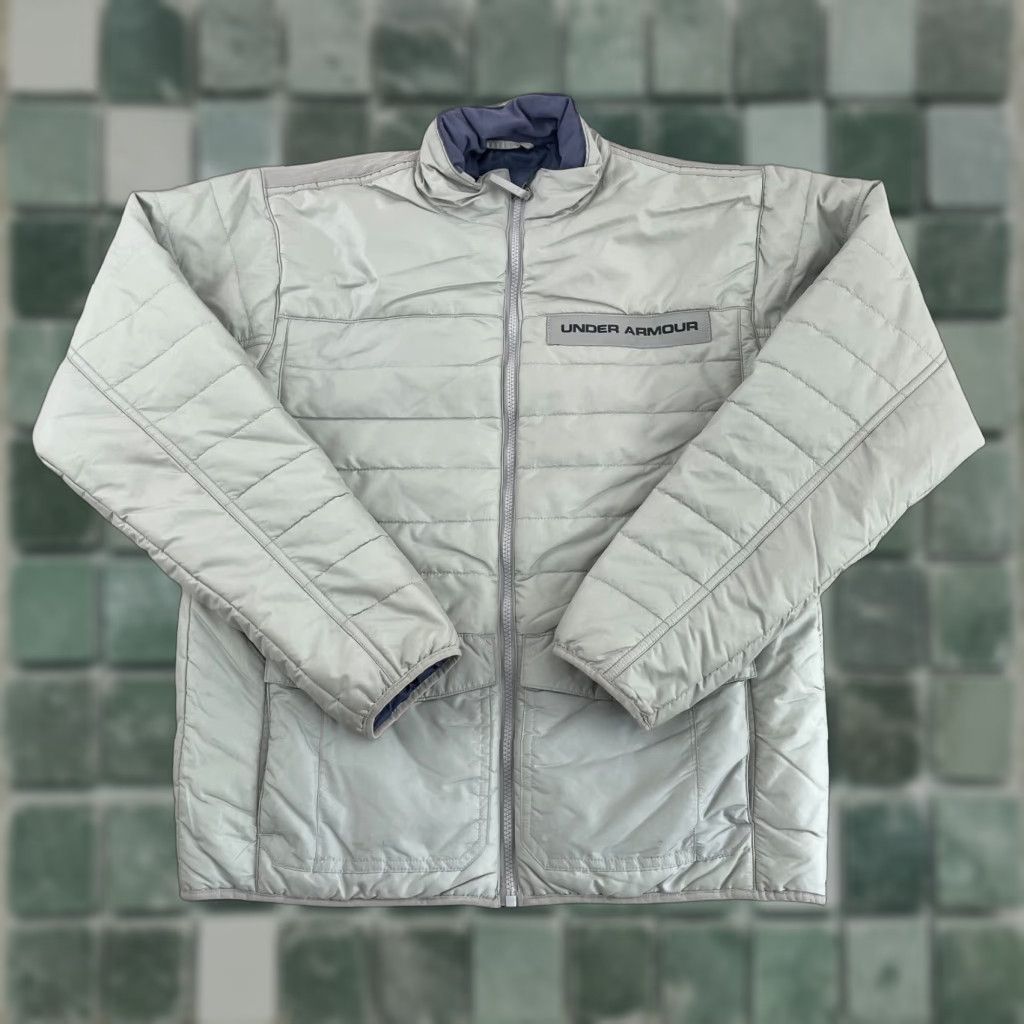 Under Armour Under Armour Storm Puffer Jacket Men Medium Grey MTN Full Zip Primaloft Hike Size US M / EU 48-50 / 2 - 1 Thumbnail