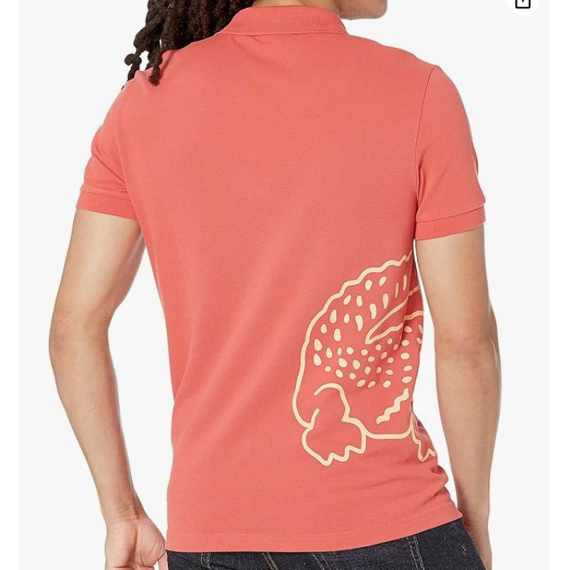 Lacoste Lacoste Men's Regular Fit Big Croc Graphic Polo Shirt 3XL Size US XXL / EU 58 / 5 - 3 Thumbnail