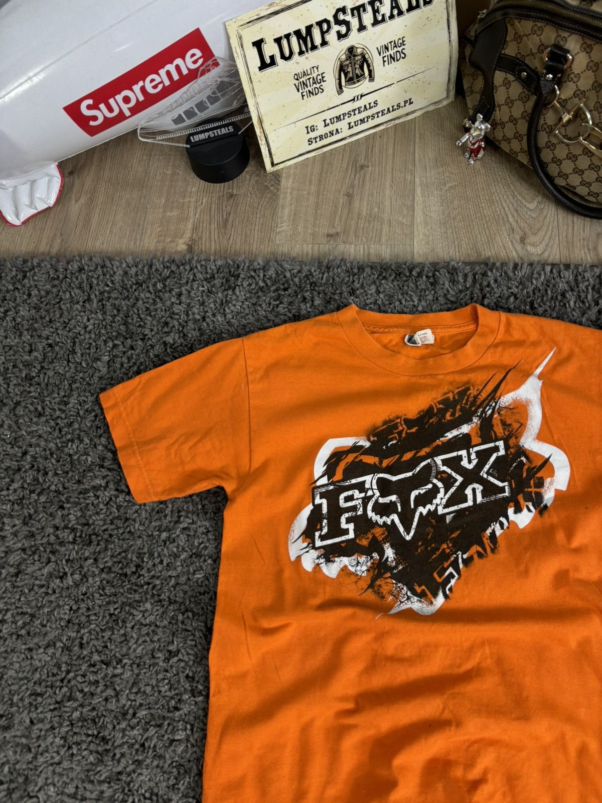 Affliction × Fox Racing × Vintage Crazy Y2K Fox Racing Tee Grunge Skater Affliction Hip Hop Size US S / EU 44-46 / 1 - 3 Thumbnail