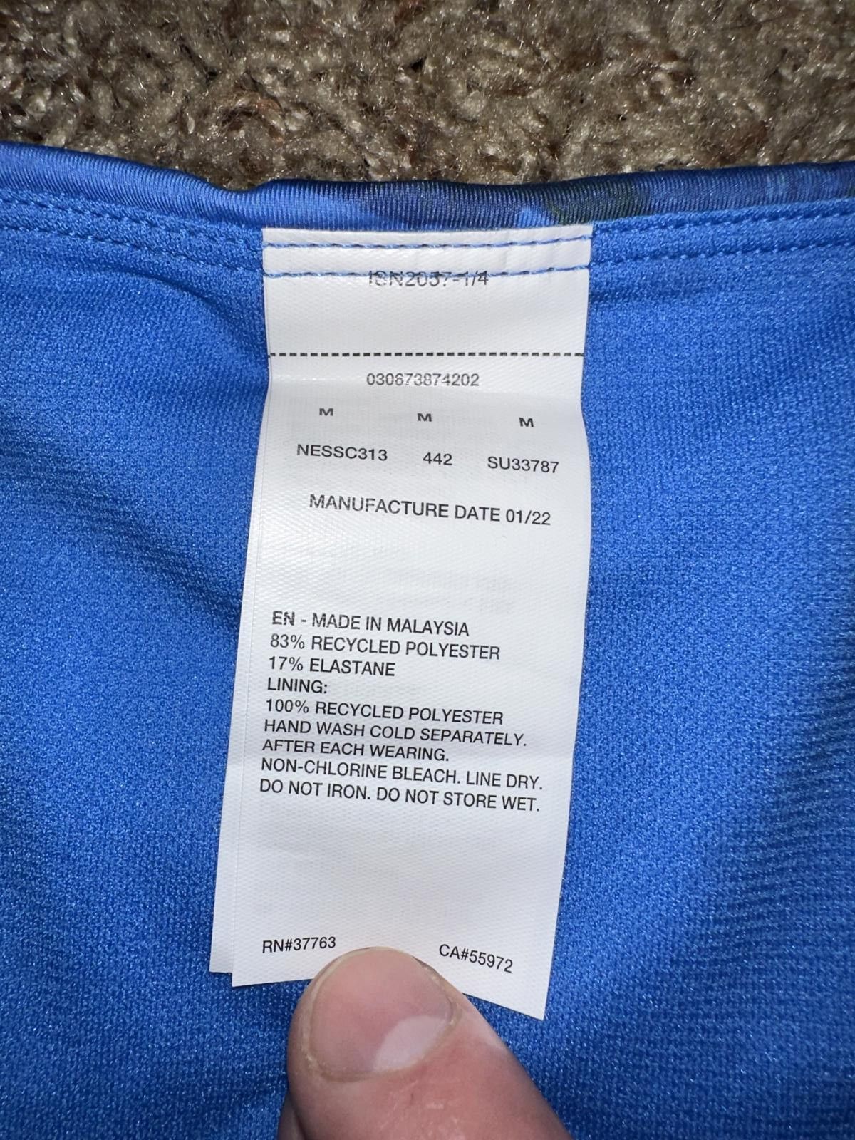 Nike Nike Women’s Adventure Scoop Bikini Swim Large Pacific Blue Size ONE SIZE - 6 Thumbnail