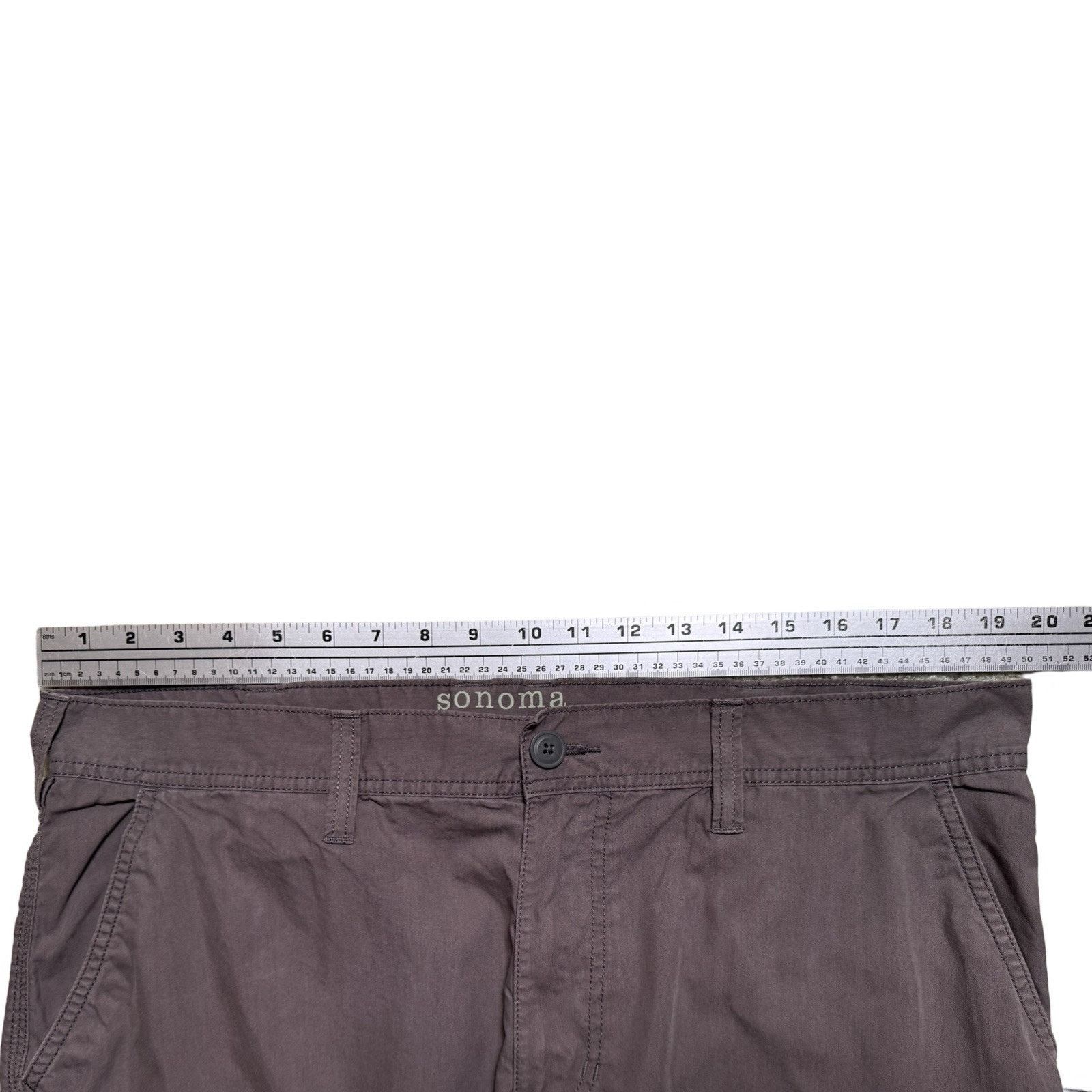 Sonoma Sonoma Y2K Faded Grey Cargo Pants Zip Short Skater 38 X 29 Size US 38 / EU 54 - 4 Thumbnail