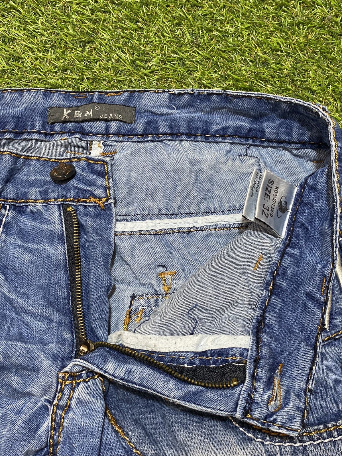 Japanese Brand Vintage K&M Kosmo jeans denim streetwear style size 32 Size US 32 / EU 48 - 3 Thumbnail