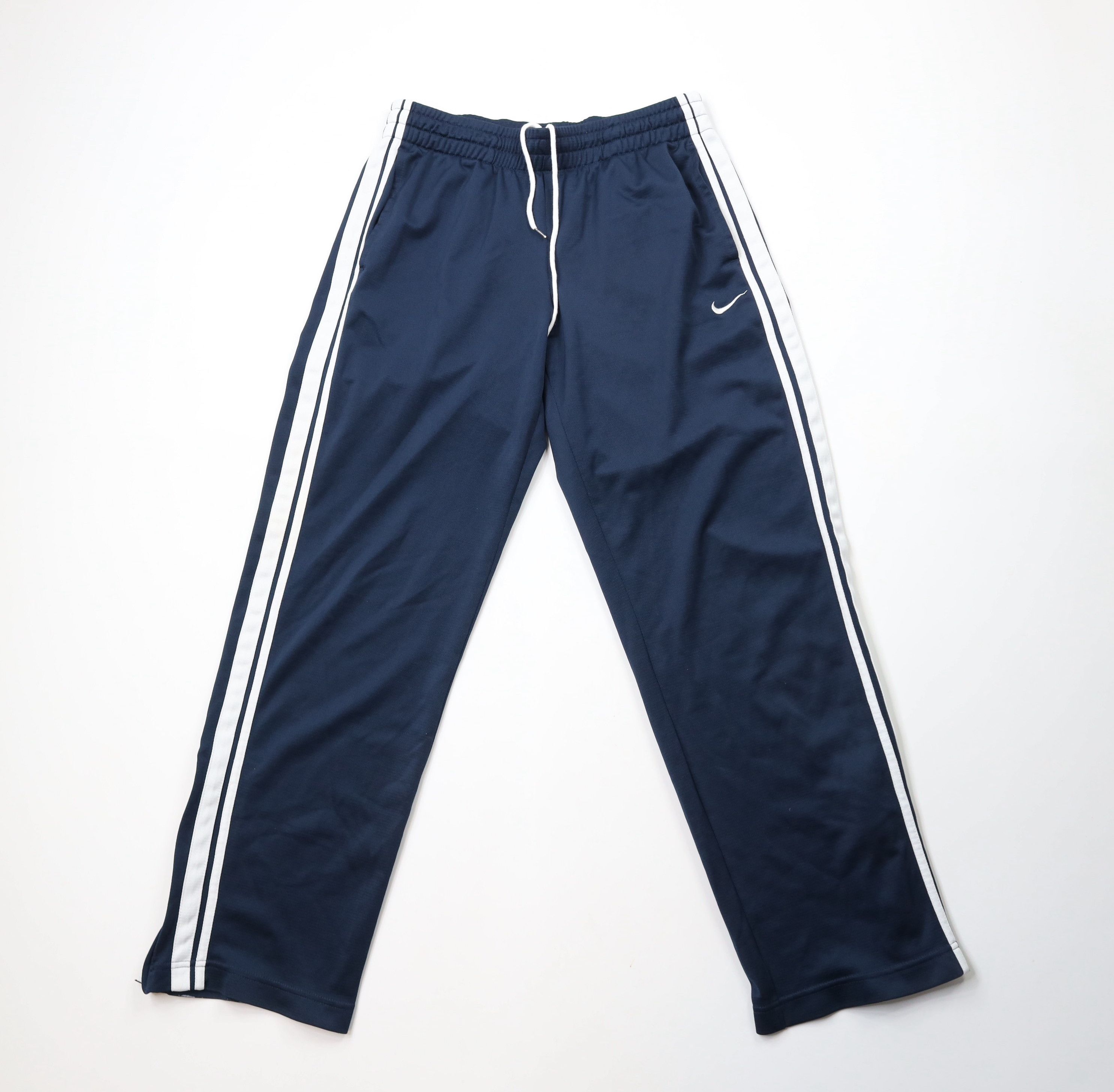 Nike × Vintage Vintage Nike Scott Mini Swoosh Striped Wide Leg Pants Blue Size US 36 / EU 52 - 1 Thumbnail