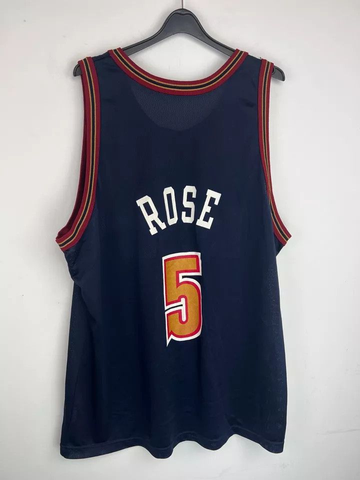 NBA Vintage Champion 90s NBA Jalen Rose #5 Denver Nuggets Jersey Size US M / EU 48-50 / 2 - 2 Thumbnail
