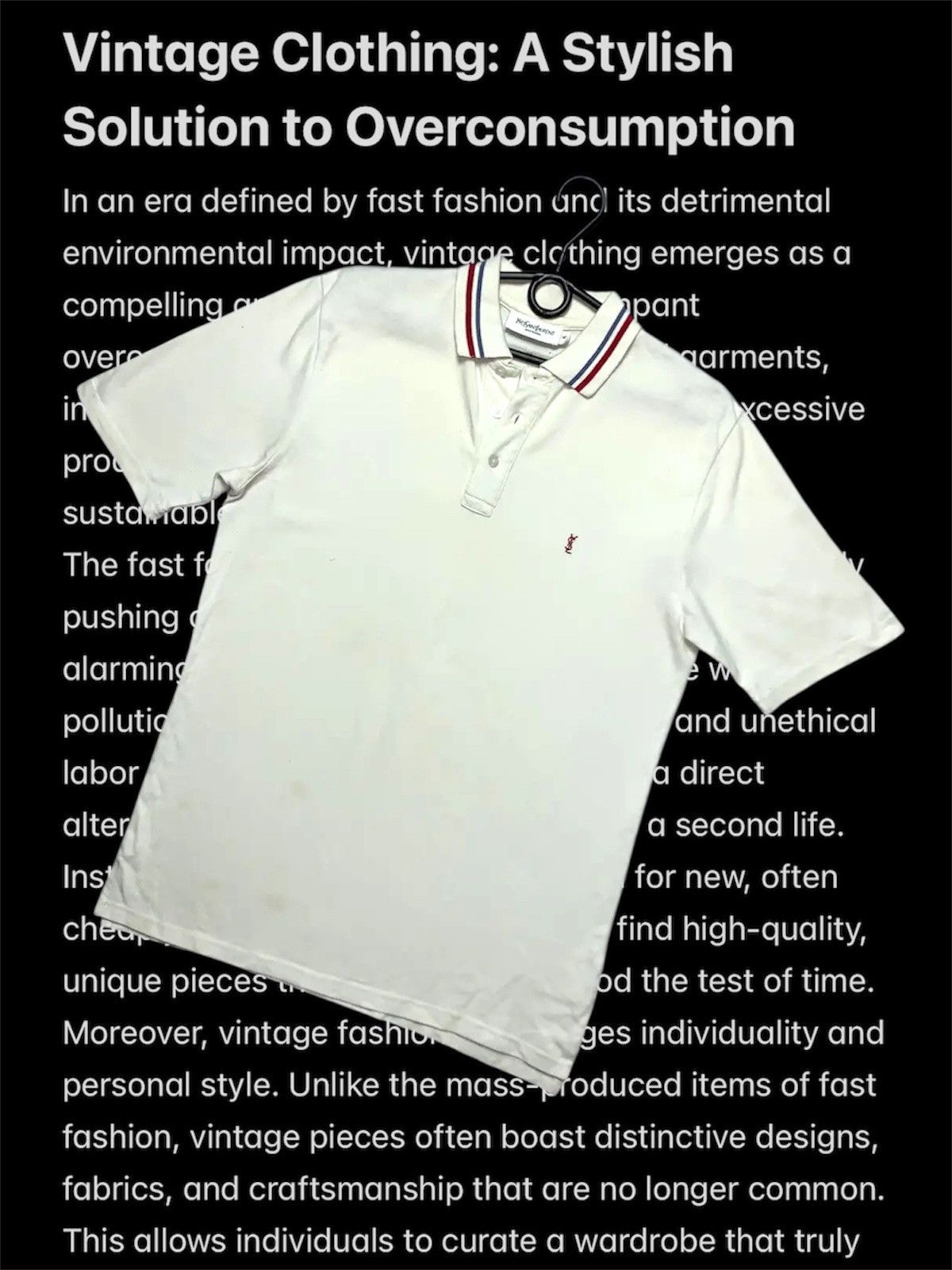 Yves Saint Laurent Vintage Luxury Polo Yves Saint Laurent size M Size US M / EU 48-50 / 2 - 1 Thumbnail