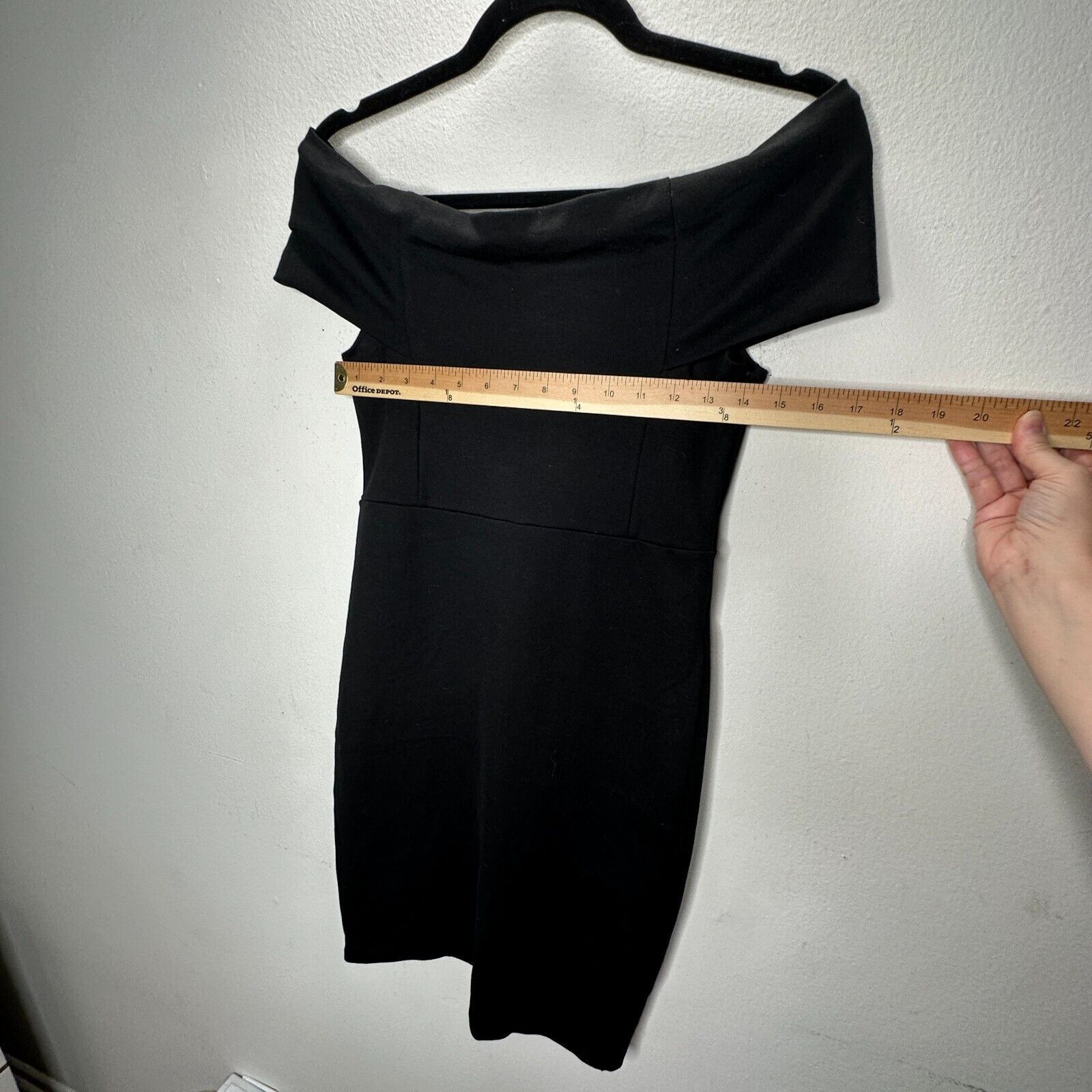 Zara Zara Sexy Black Off-Shoulder Bandeau bodycon Dress Medium Size M / US 6-8 / IT 42-44 - 9 Thumbnail