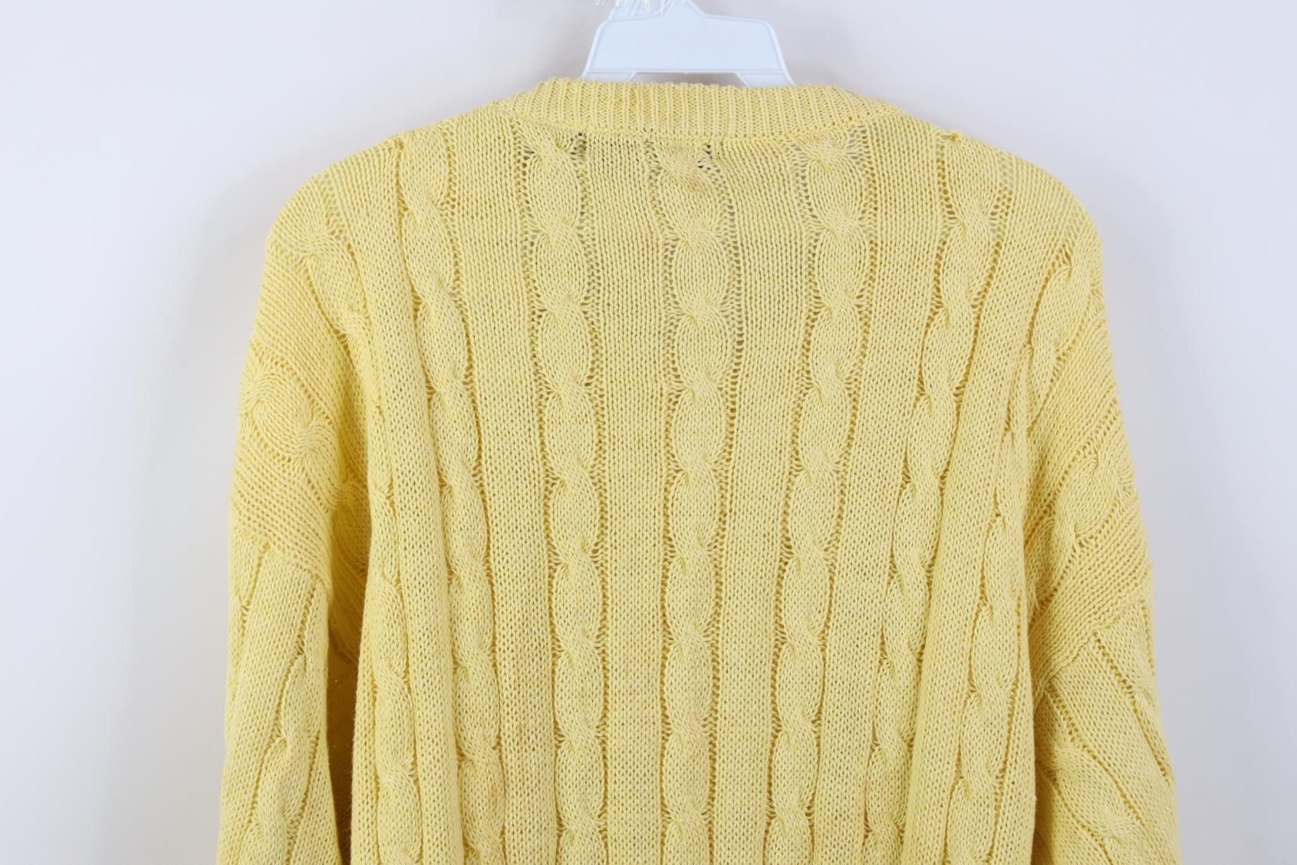 Vintage Deadstock Vintage 80s 90s Streetwear Chunky Cable Sweater Size US L / EU 52-54 / 3 - 13 Thumbnail